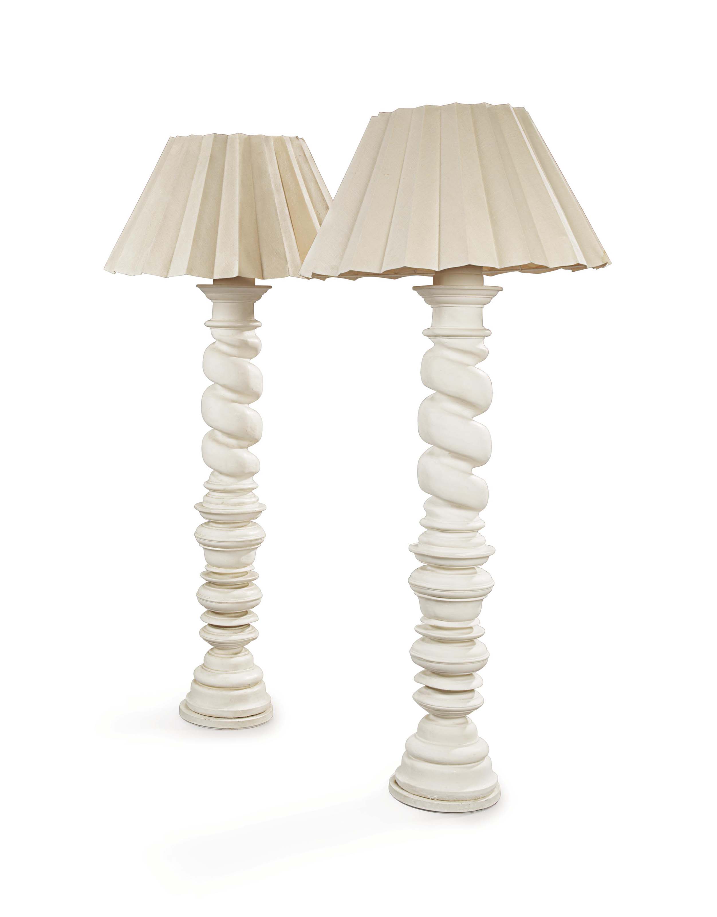 plaster floor lamp
