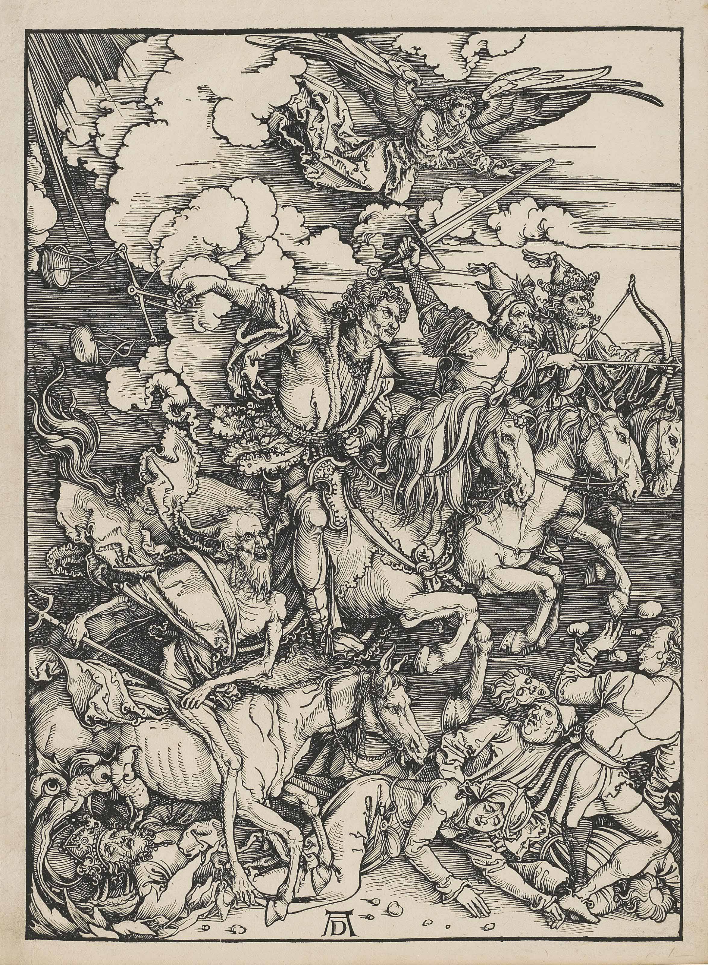 Albrecht Durer The Four Horsemen Of The Apocalypse From The Apocalypse B 64 M Holl 167 S M S 115 15th Century Prints Multiples Christie S