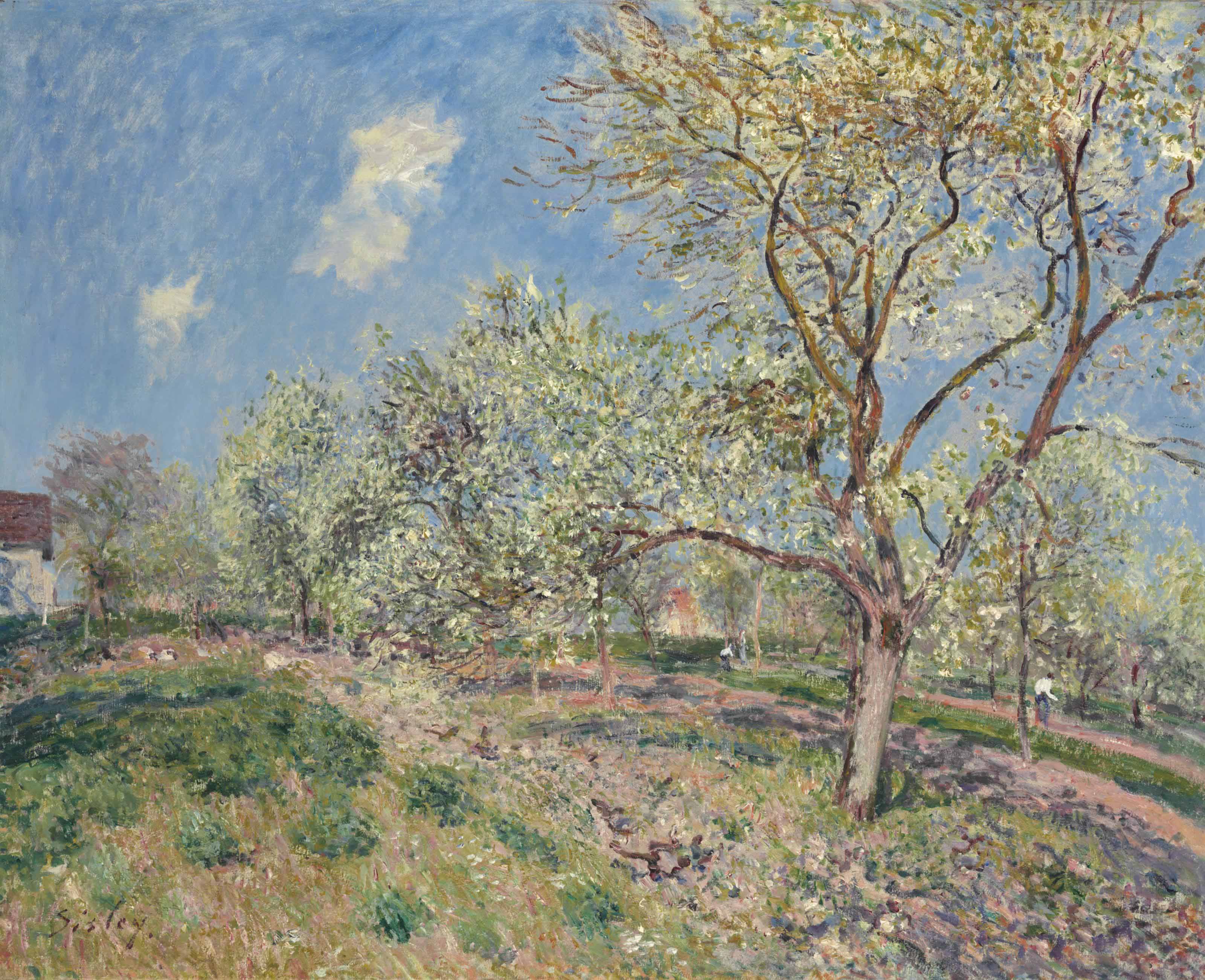  Alfred Sisley  1839 1899 Printemps  Veneux Christie s