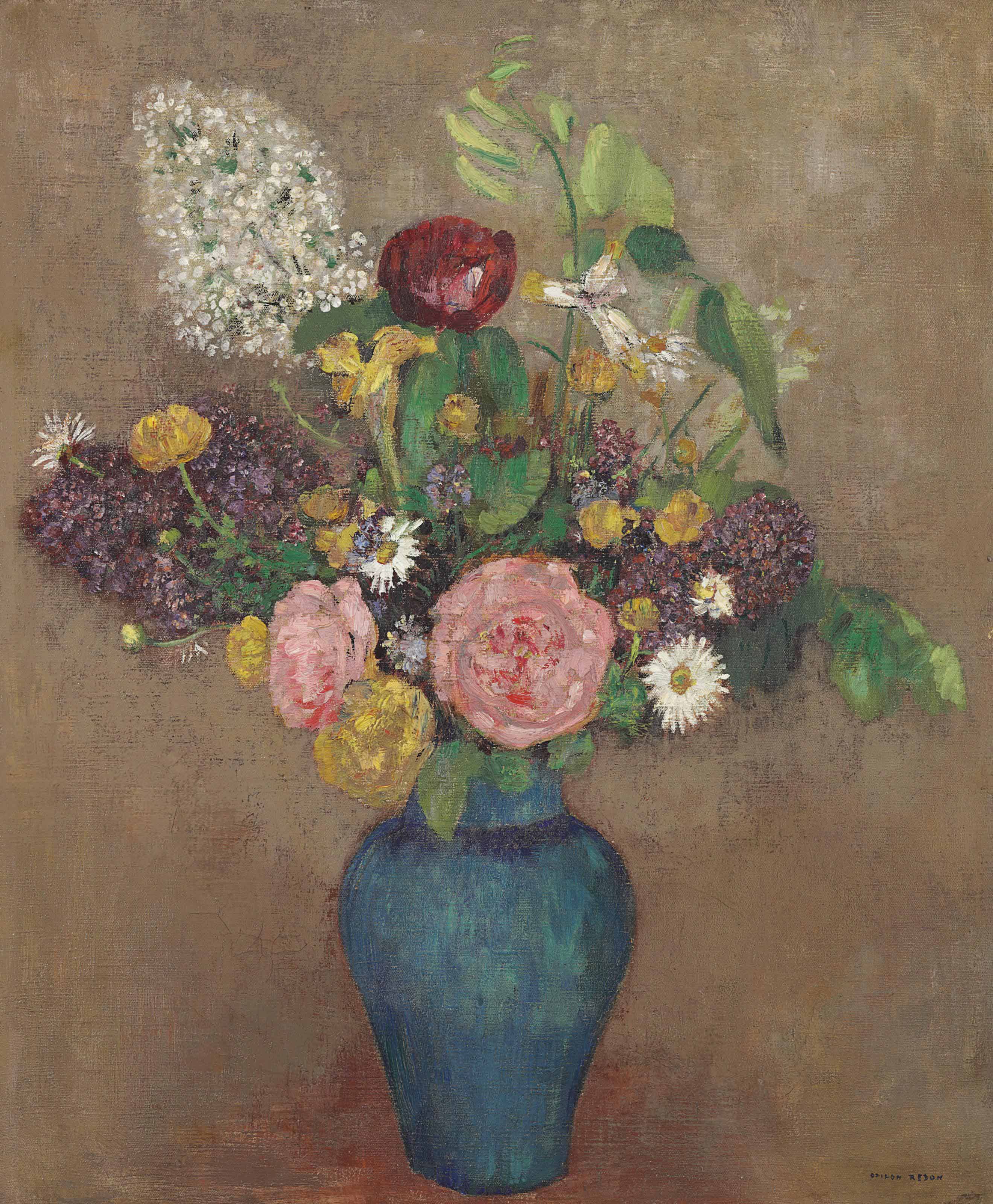 Odilon Redon (1840-1916) , Vase de fleurs | Christie's