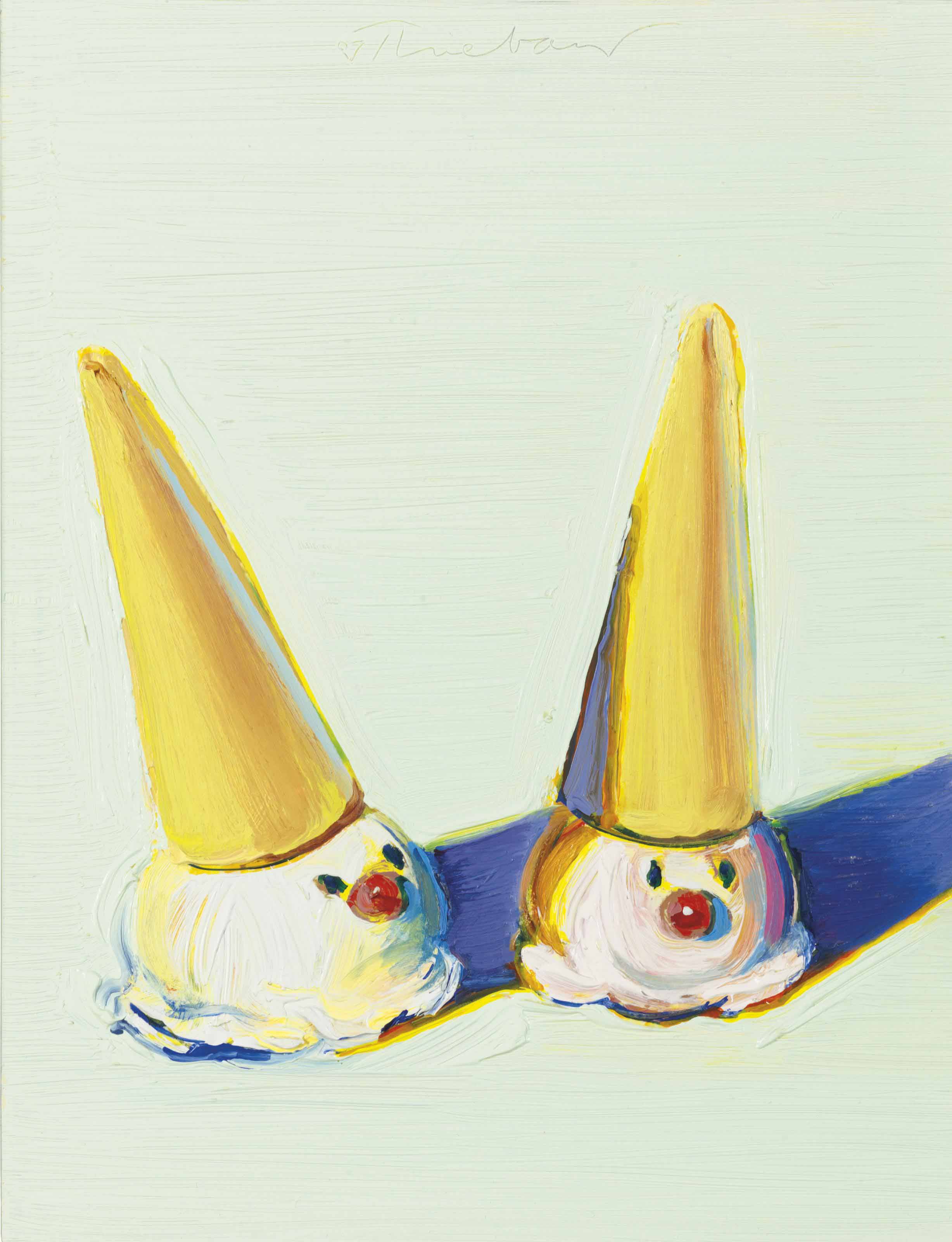 Wayne Thiebaud (b. 1920) , Two Jolly Cones Christie's