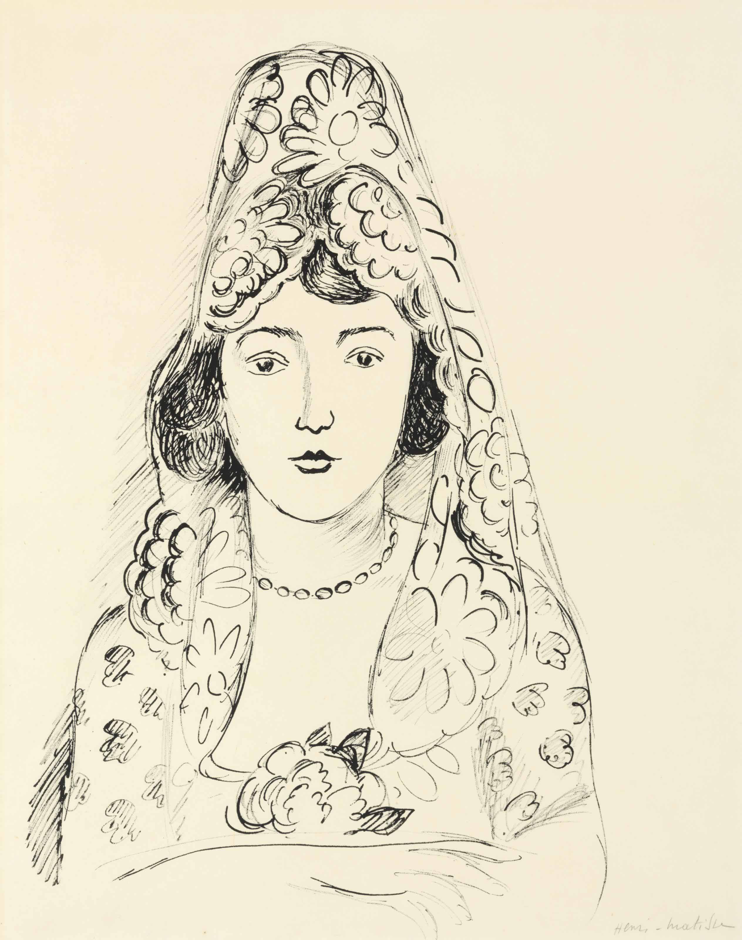 Femme à la mantille 
