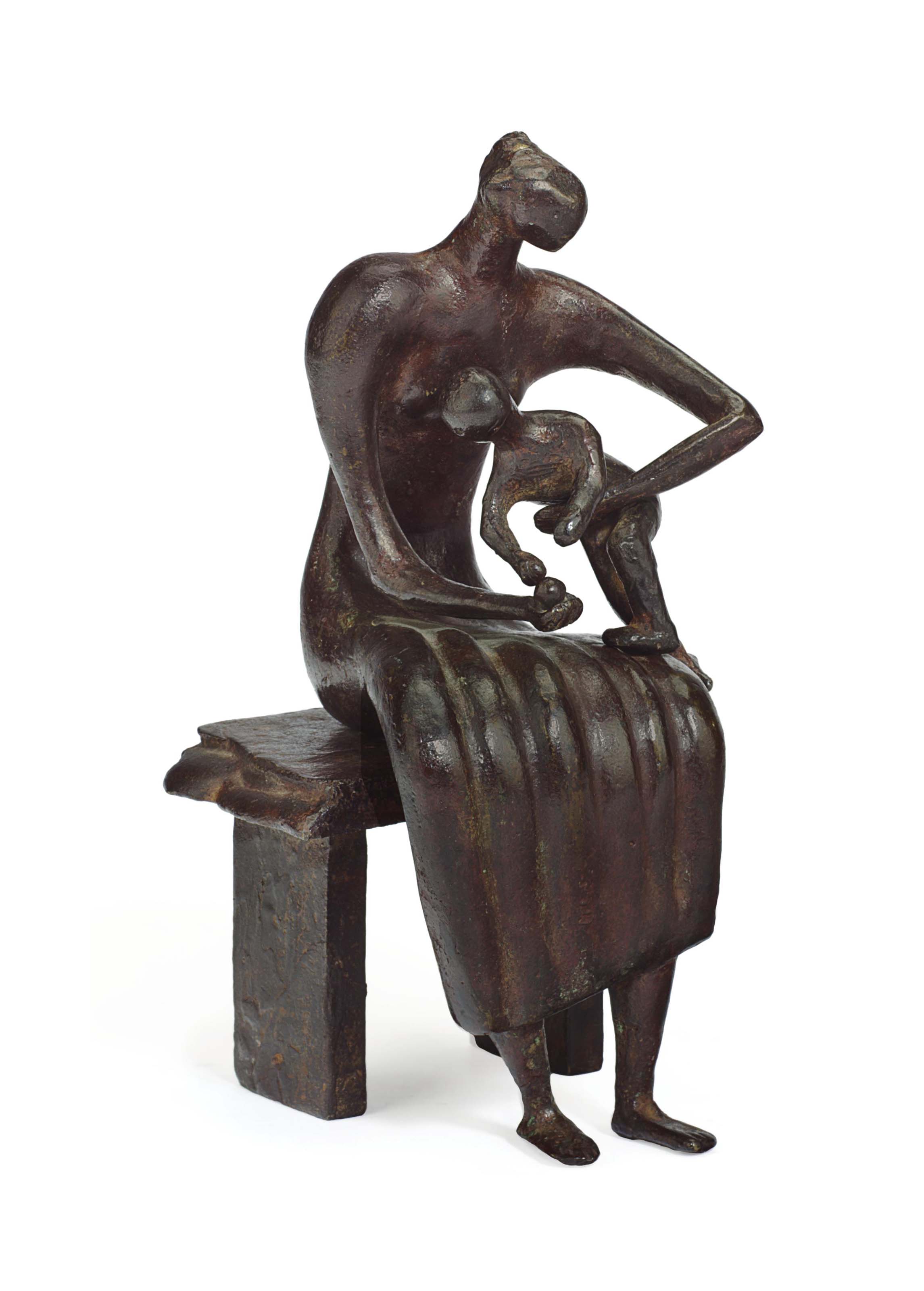 Maquette for Mother and Child with Apple 
