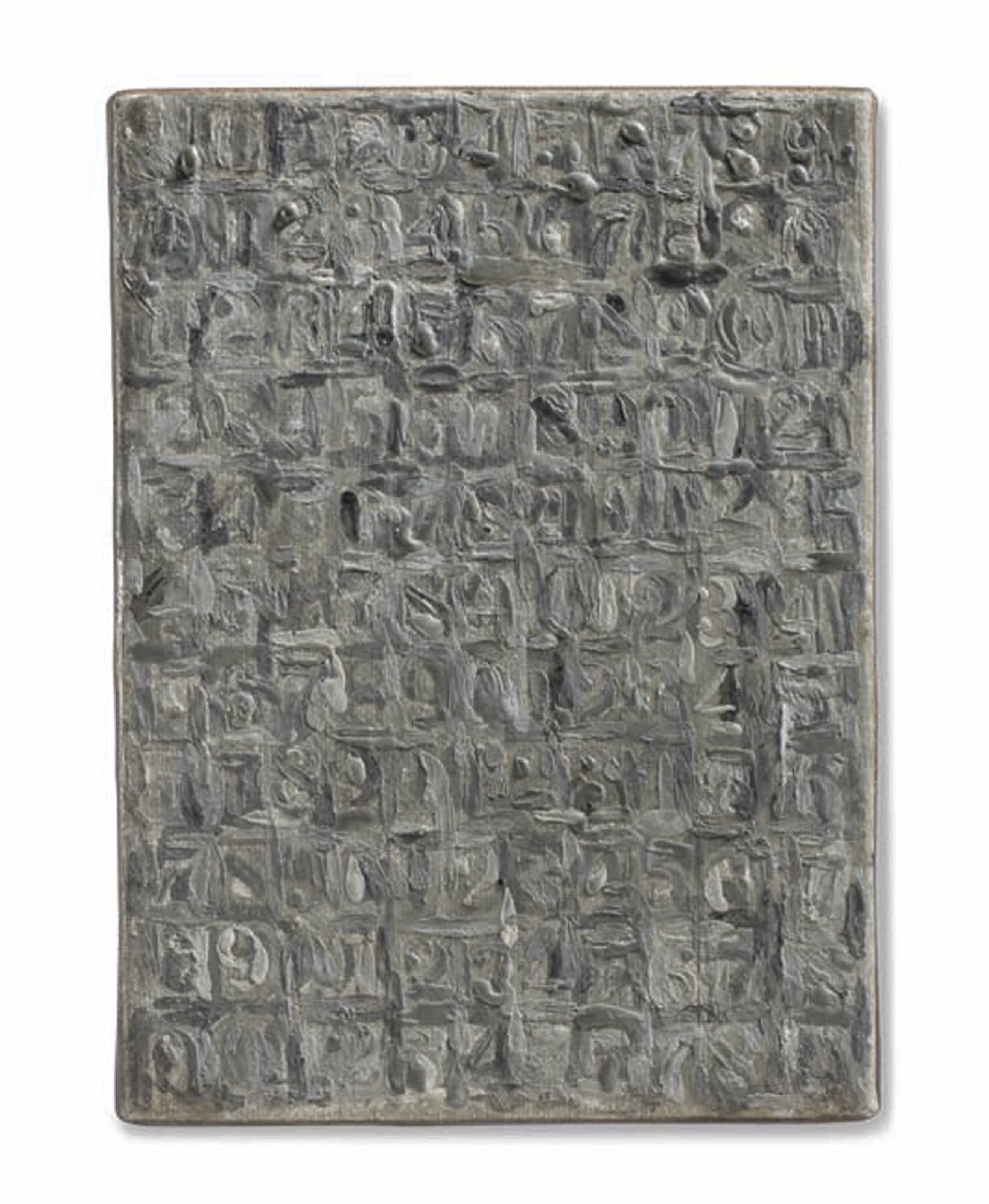 Jasper Johns, Gray Numbers, 1959-61