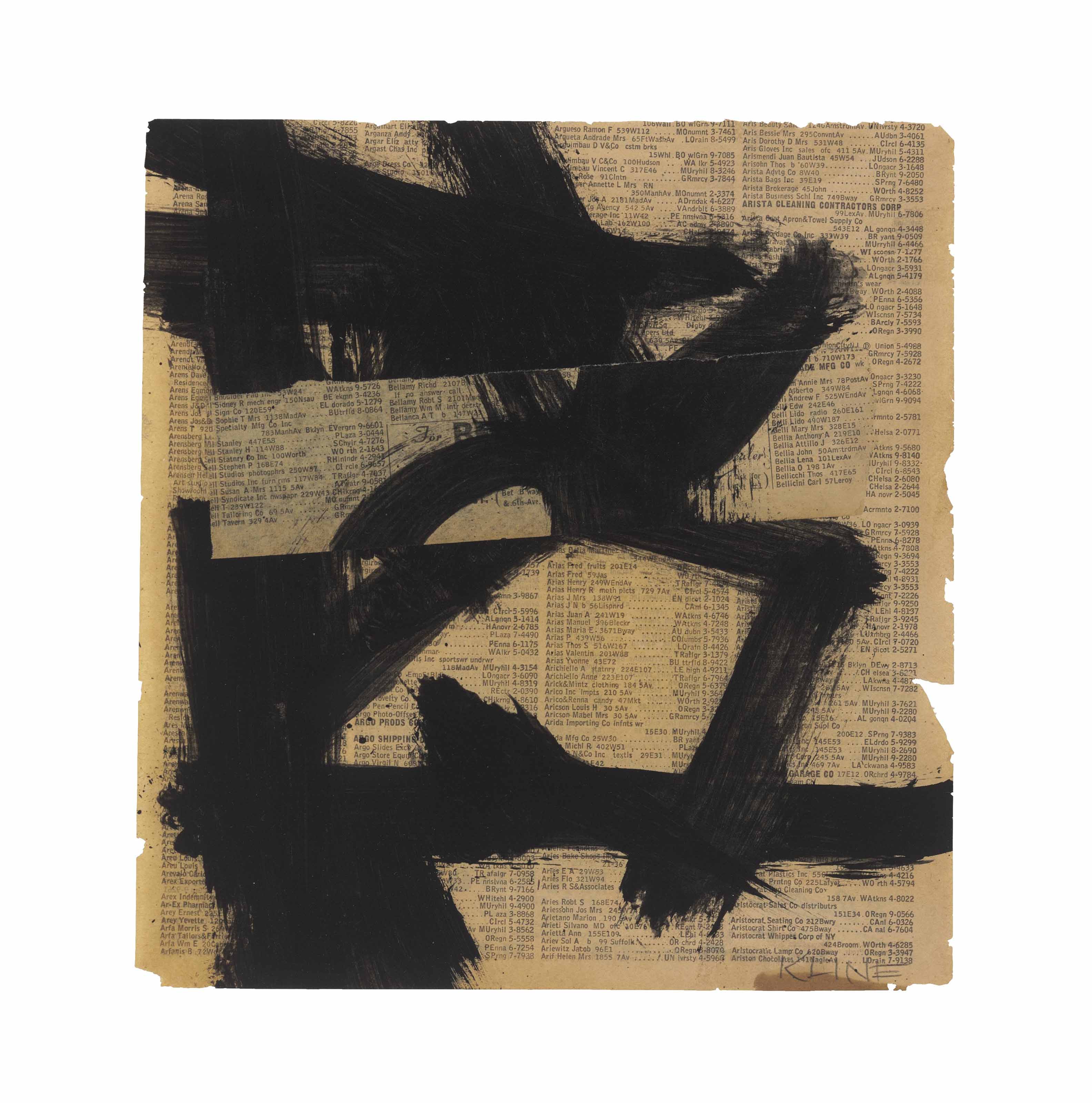 Franz Kline (19101962) , Untitled Christie's