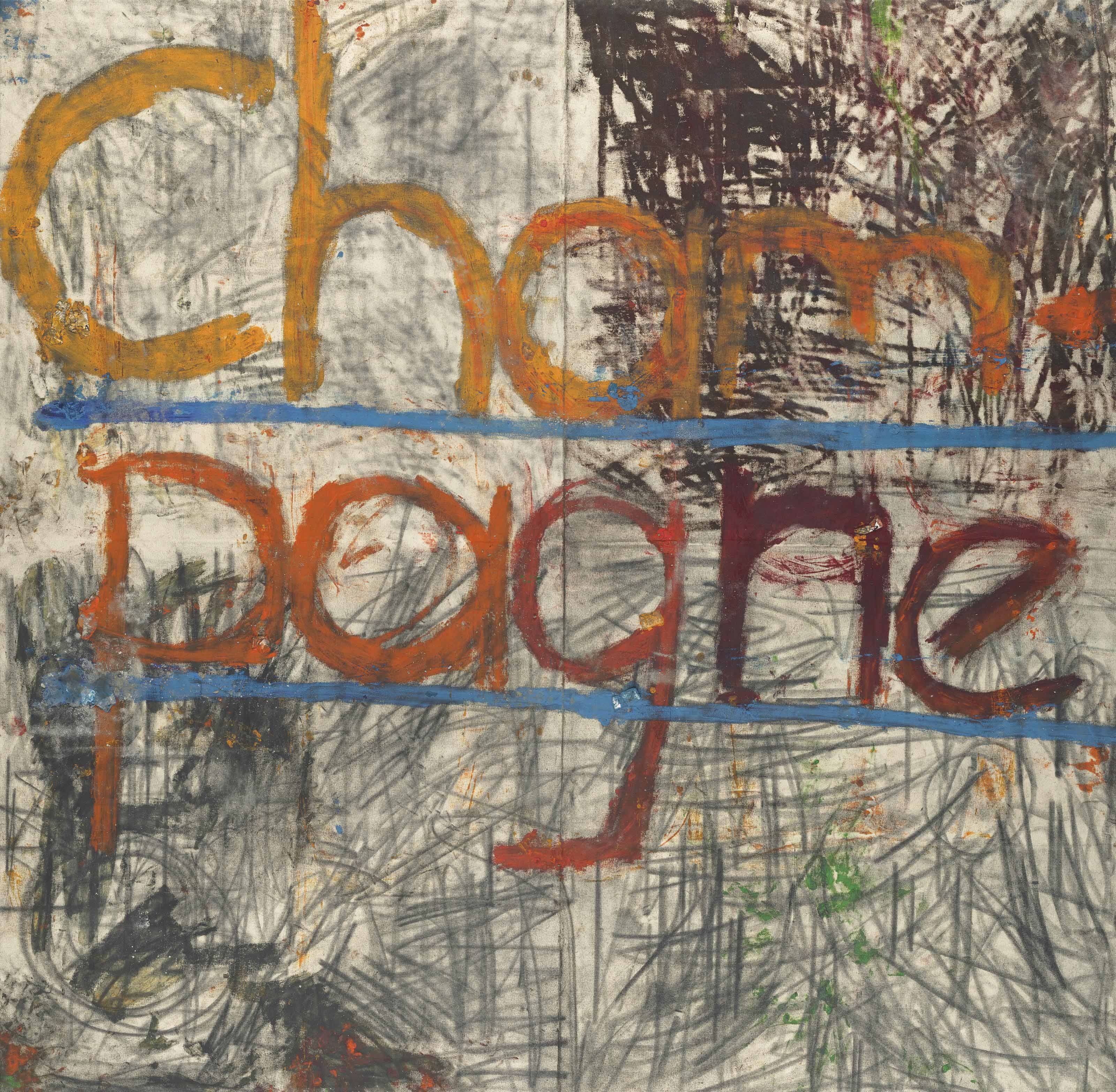 Oscar Murillo (b. 1986) , Untitled (Champagne) Christie's