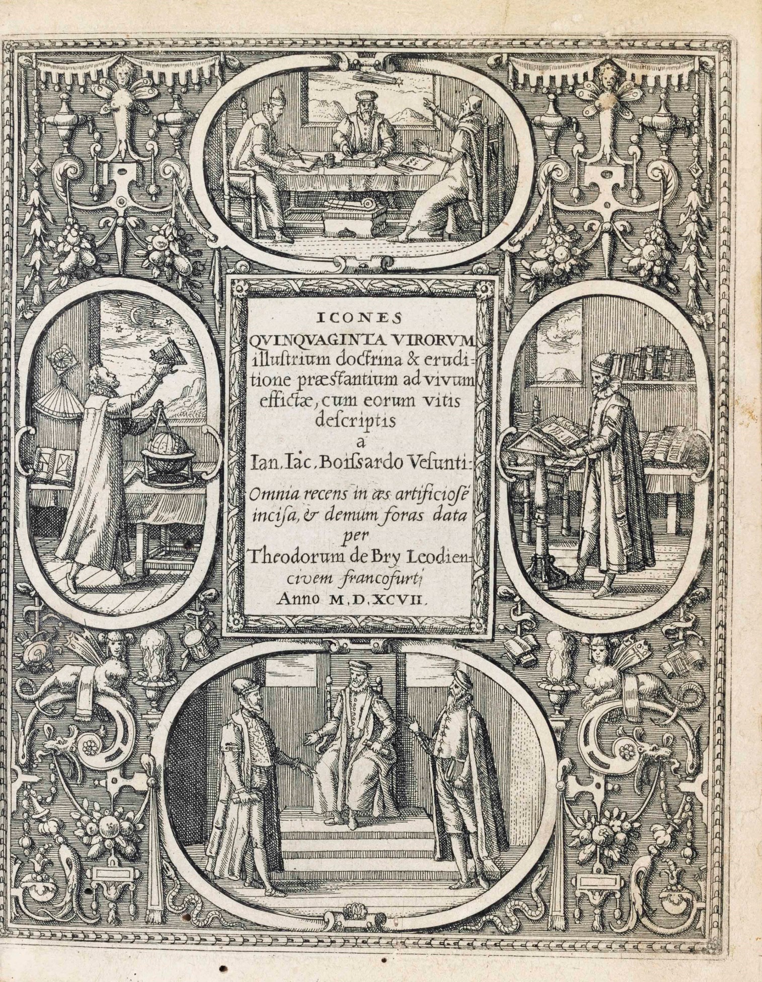 BOISSARD, Jean Jacques. Icones quinquaginta virorum illustrium [II pars