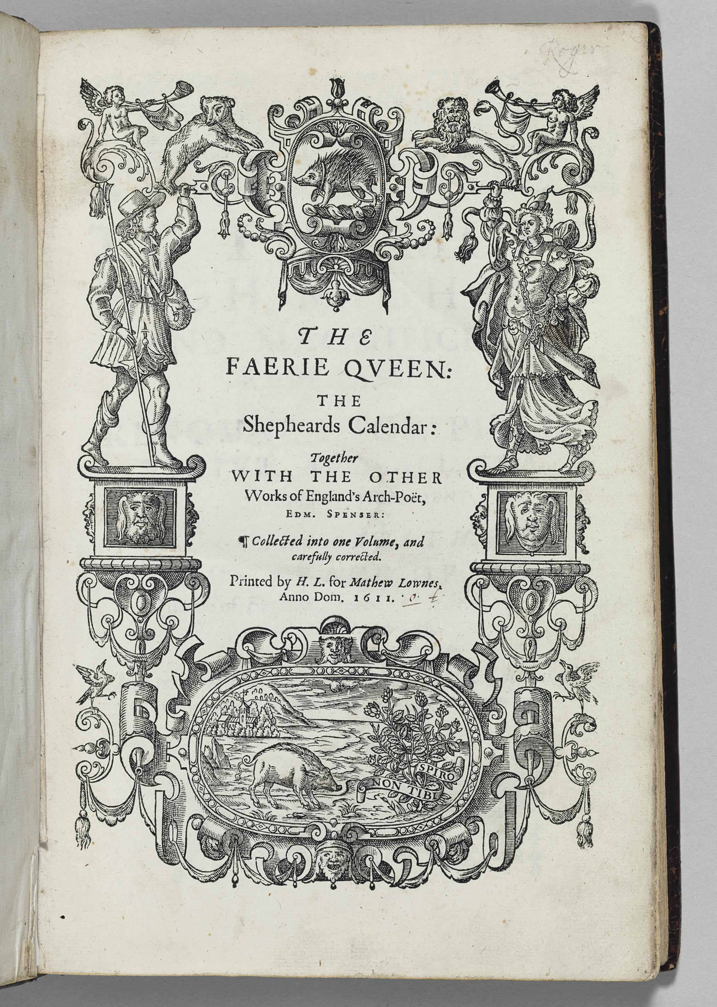 SPENSER Edmund (1552? 1599) The Faerie Queene: The Shepheards