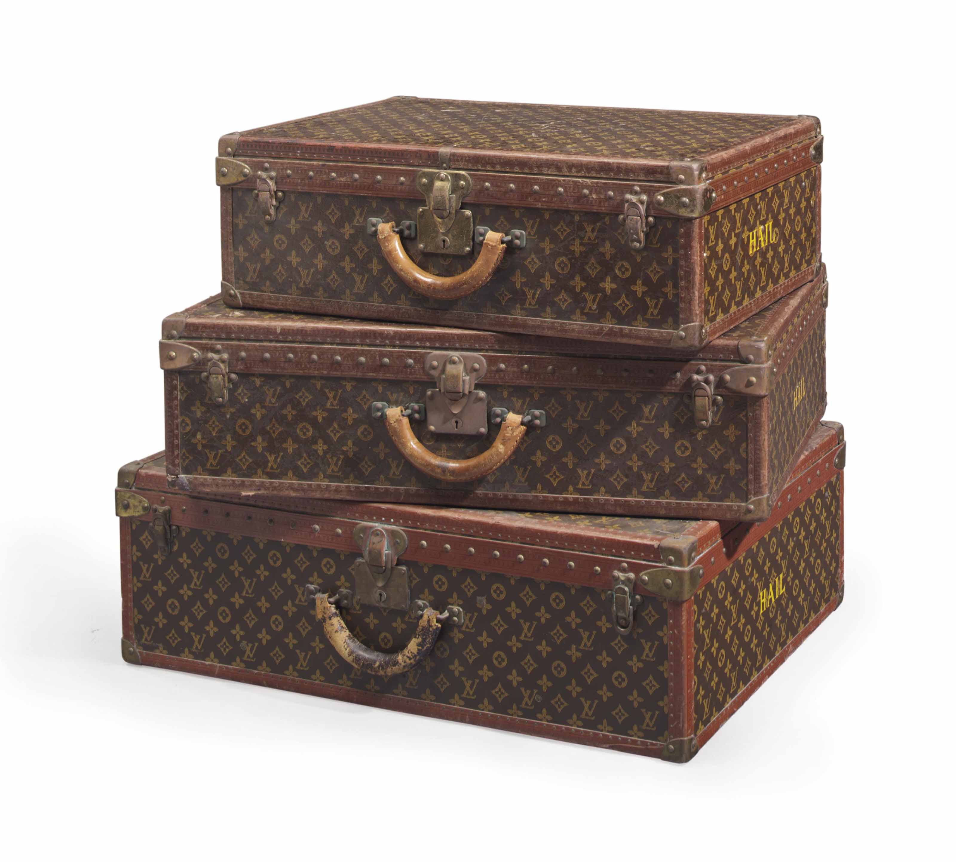THREE LOUIS VUITTON SUITCASES , 20TH CENTURY Christie's