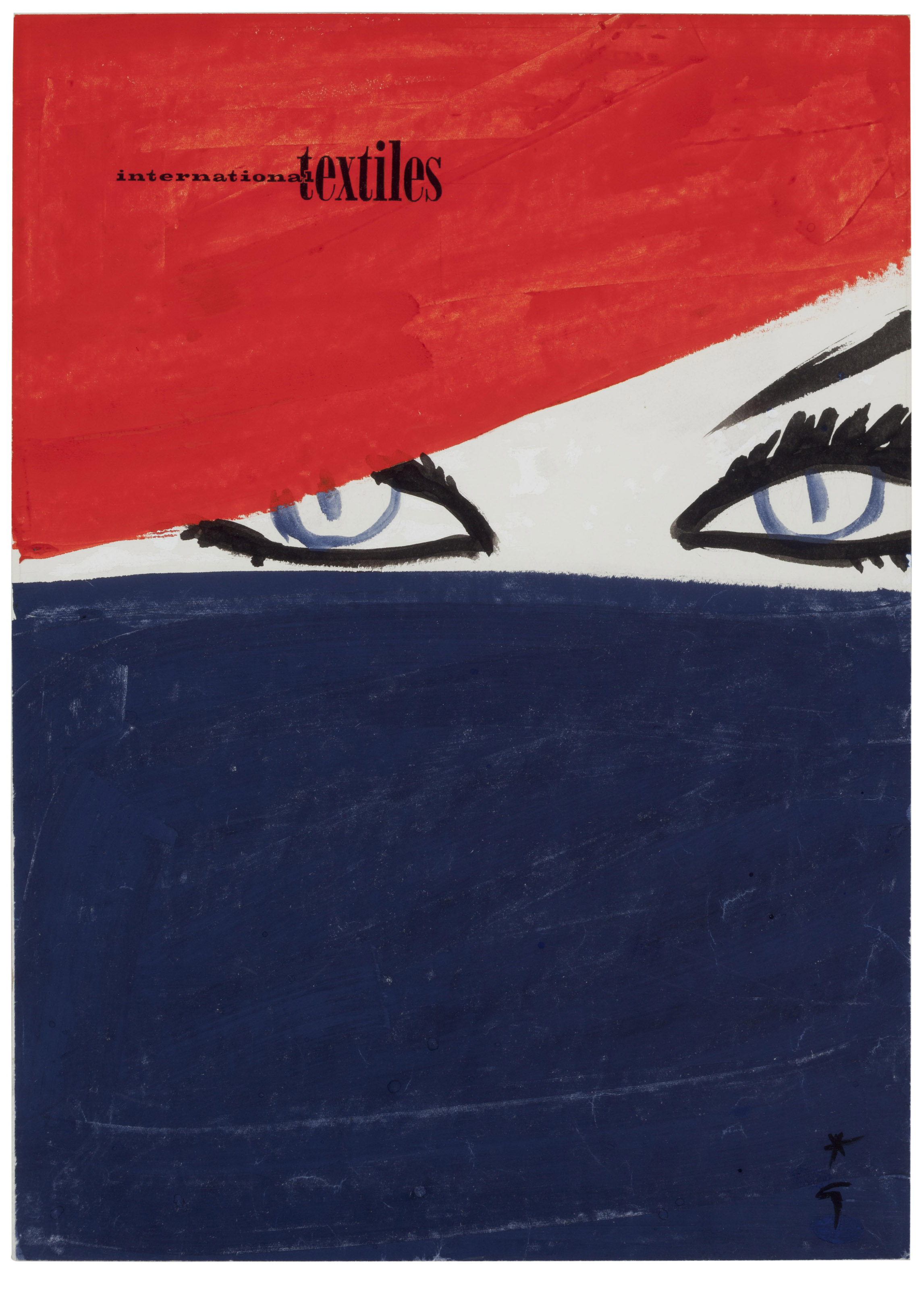 RENE GRUAU (1909-2004), COVER ILLUSTRATION FOR 'INTERNATIONAL