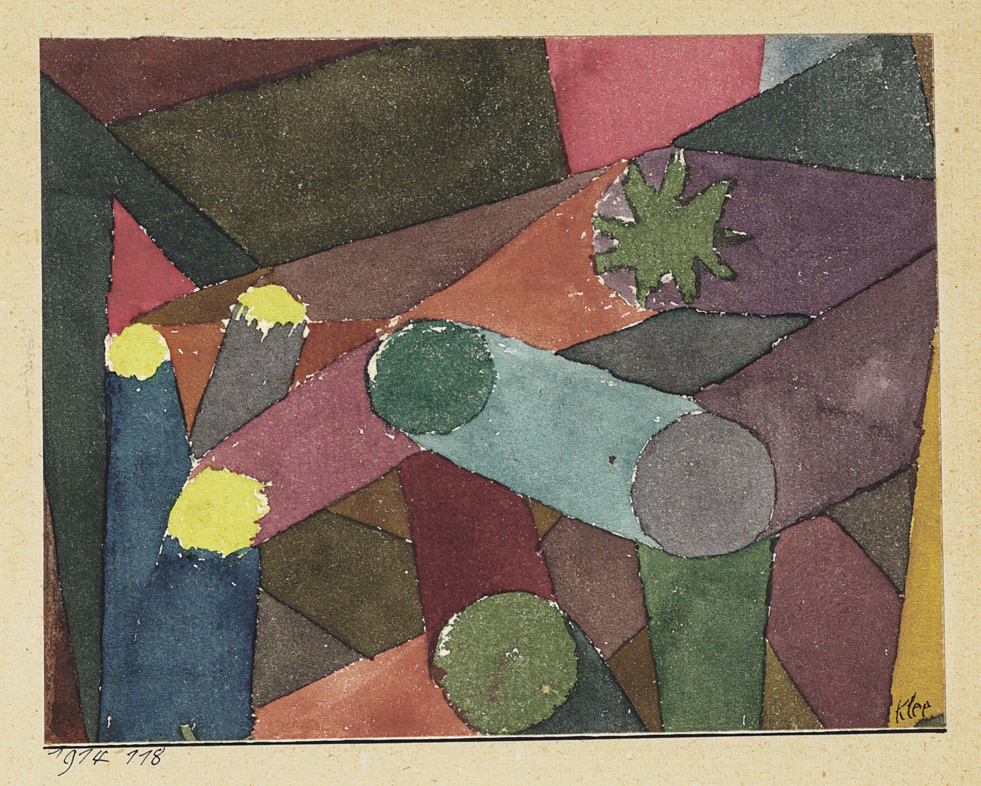 Paul Klee (18791940) , Abstract Garten Dämmerung Christie�s