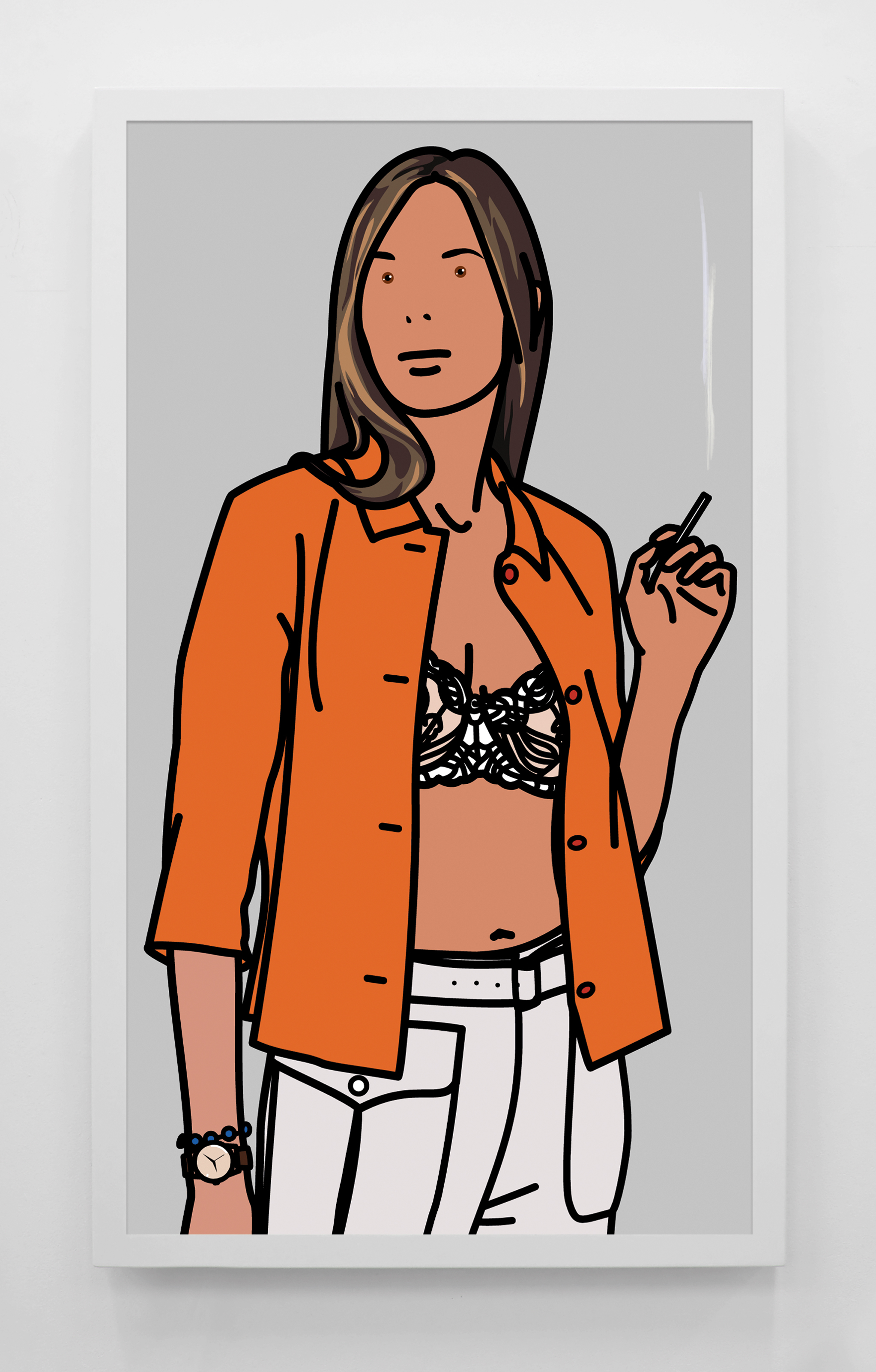 Ruth smoking. 1, JULIAN OPIE (b. 1958) | Christie's