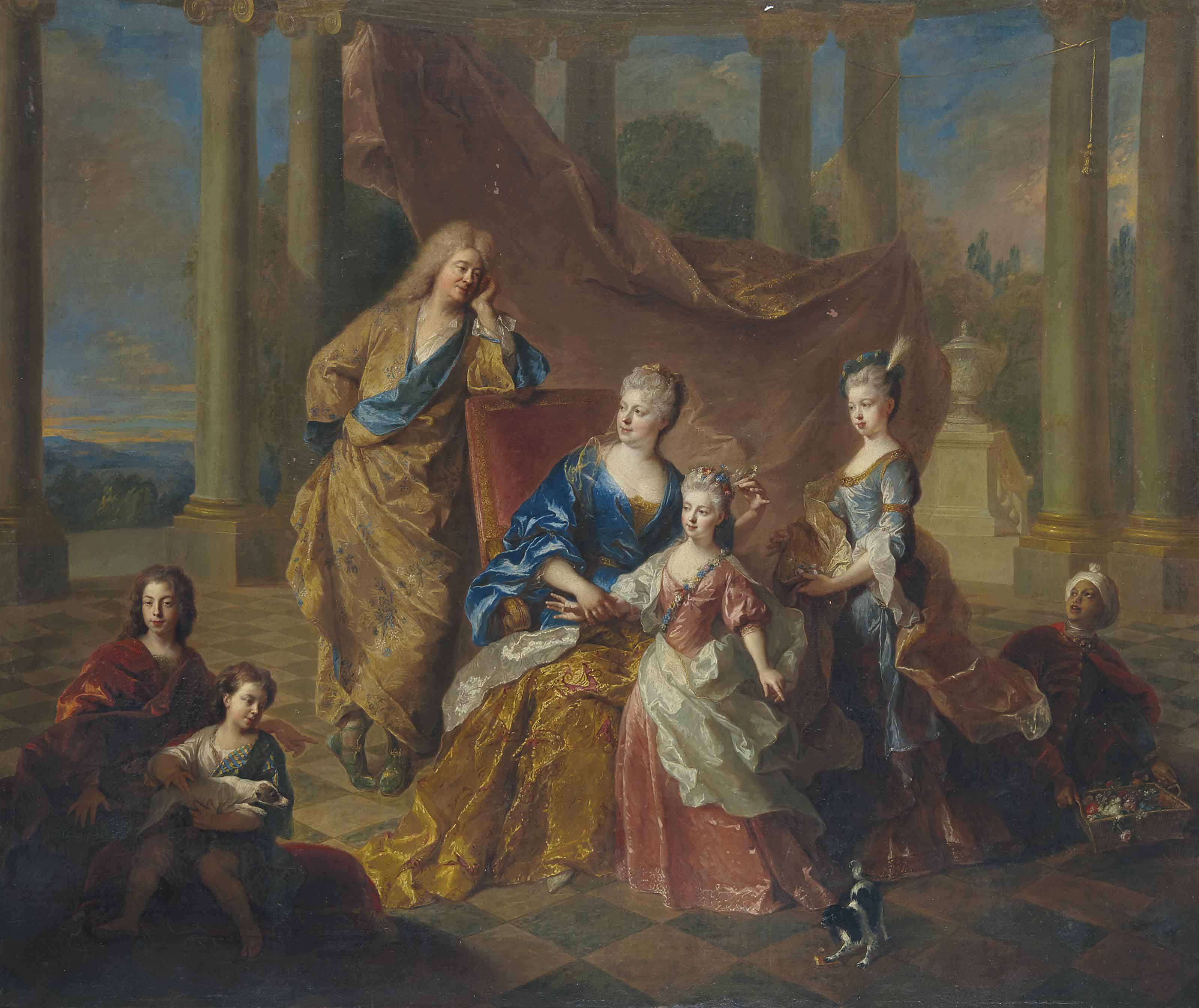 Francois De Troy Toulouse 1645 1730 Paris Portrait De La