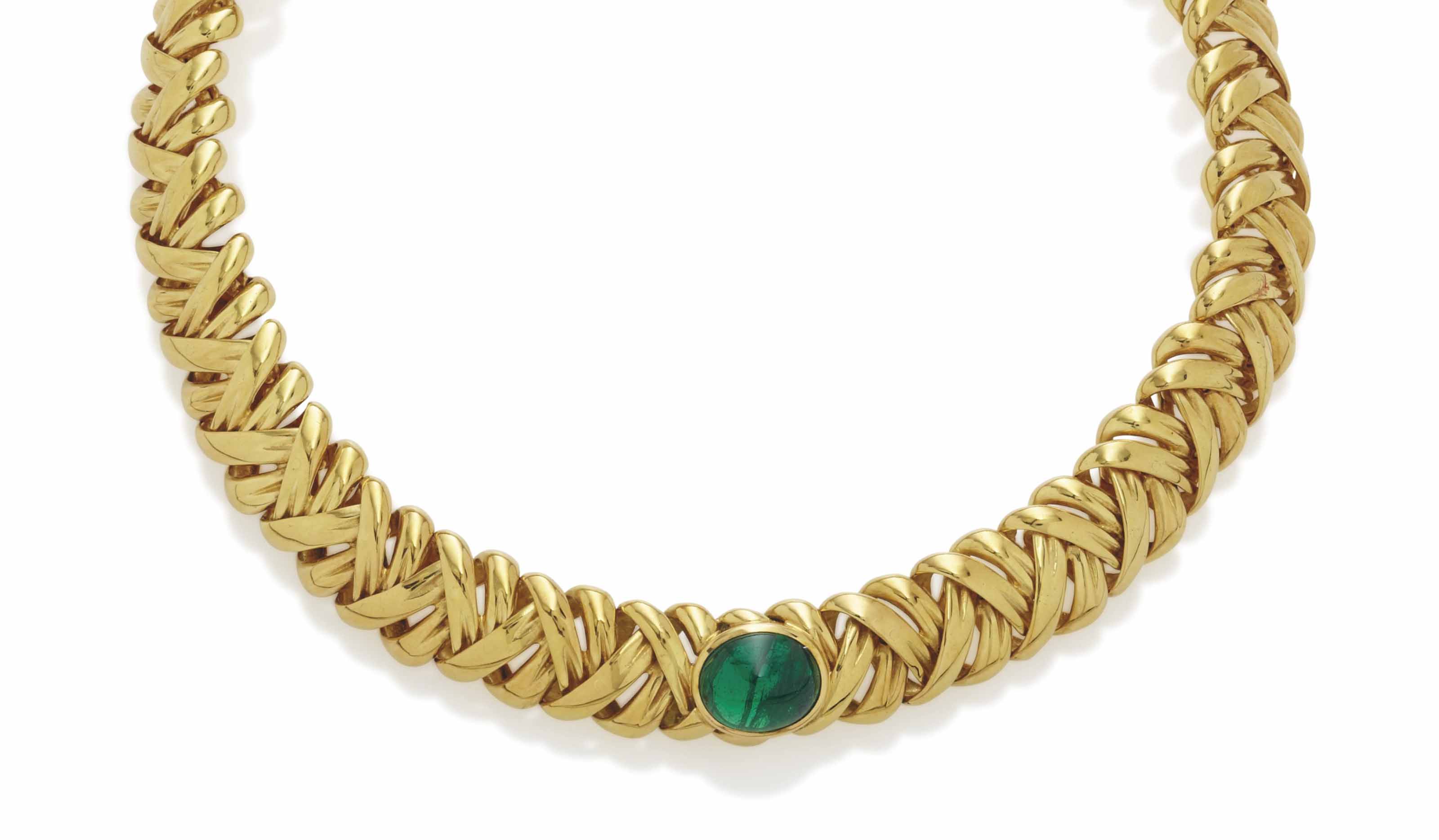 COLLIER EMERAUDE ET SAPHIR, PAR BENOIT DE GORSKI Christie