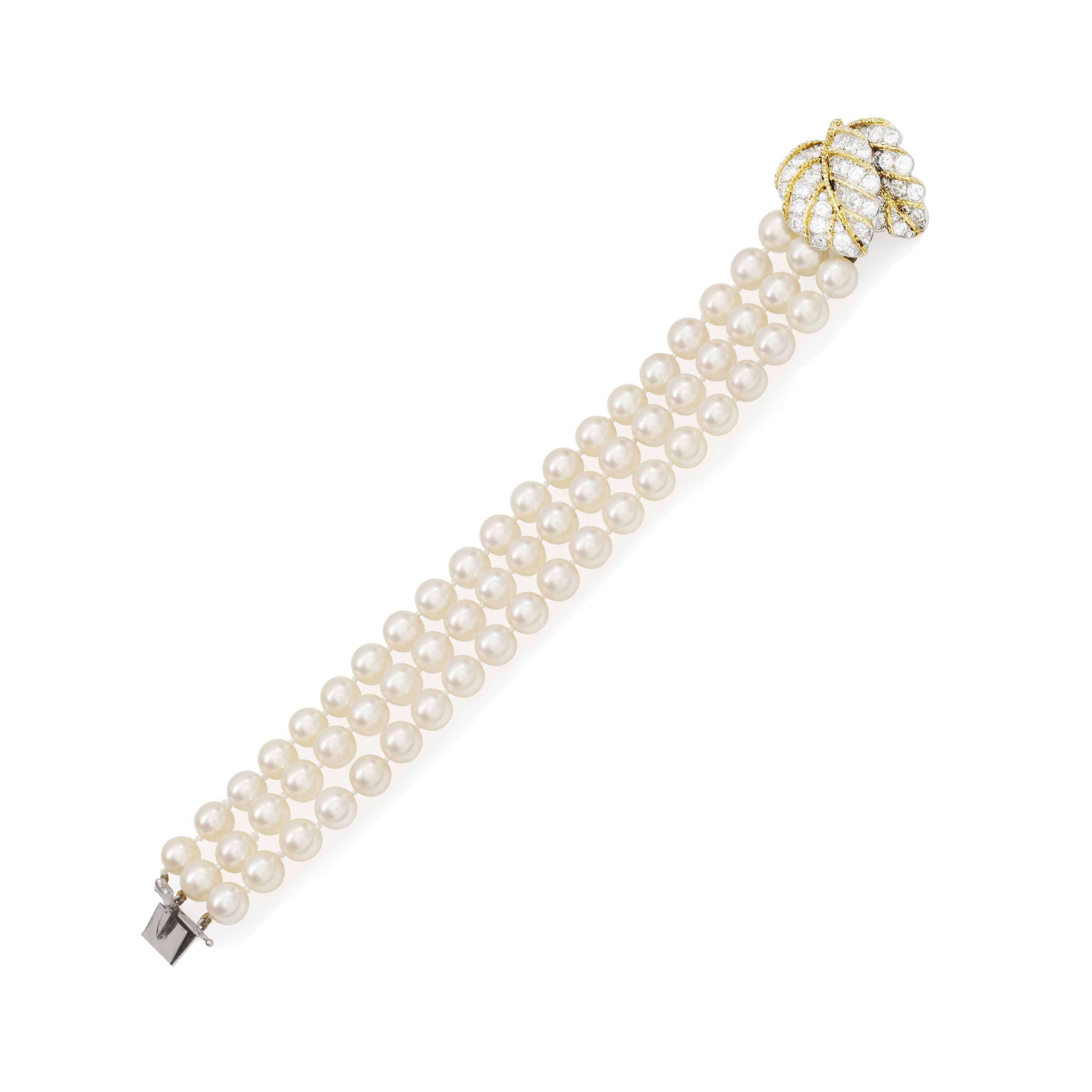Bracelet van cleef perlée Clearance