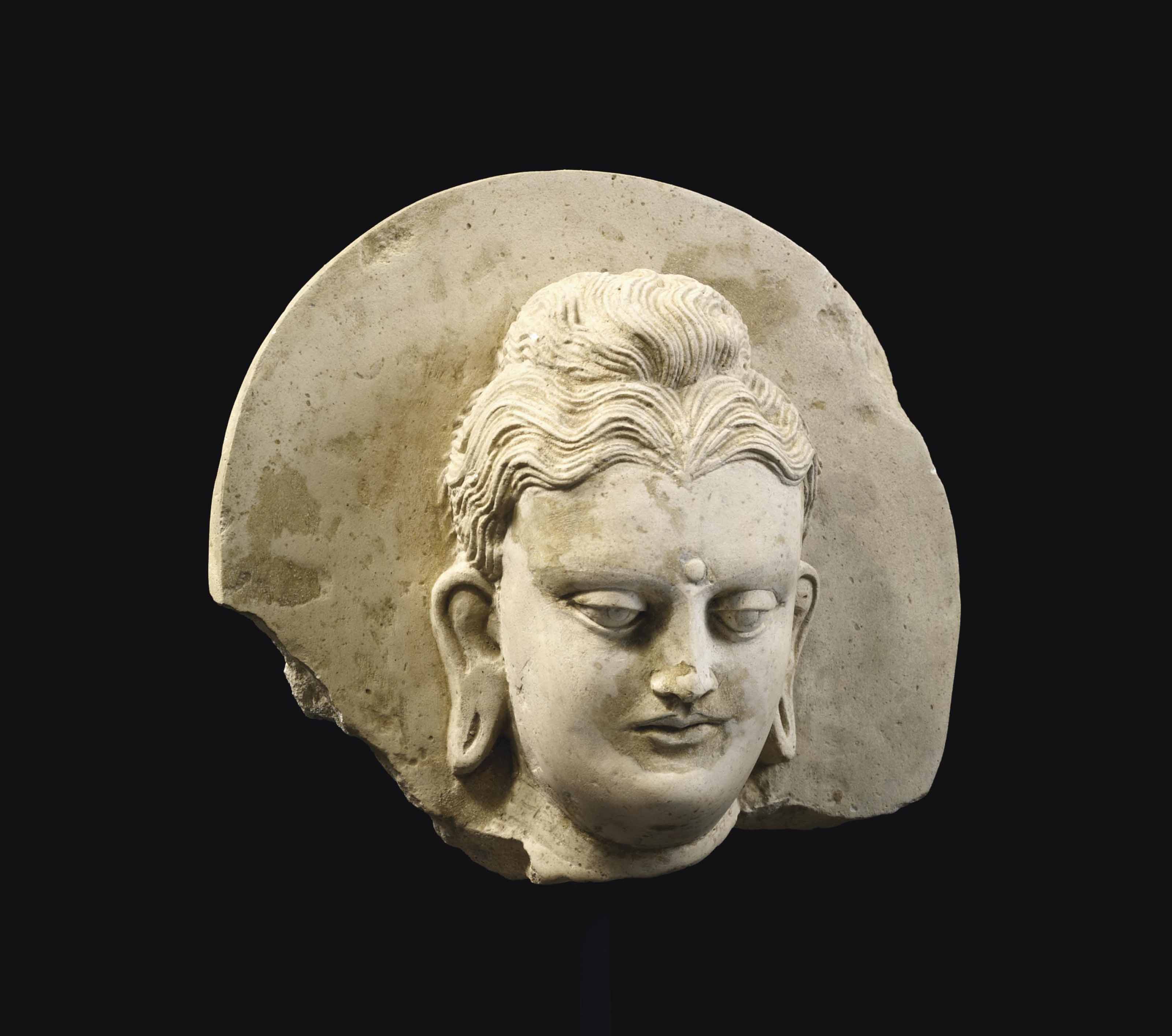 Tête De Bouddha Shiva Pierre Massive - 8,4 Kg - Résistant Gel -30°C - Déco Jardin Allemande