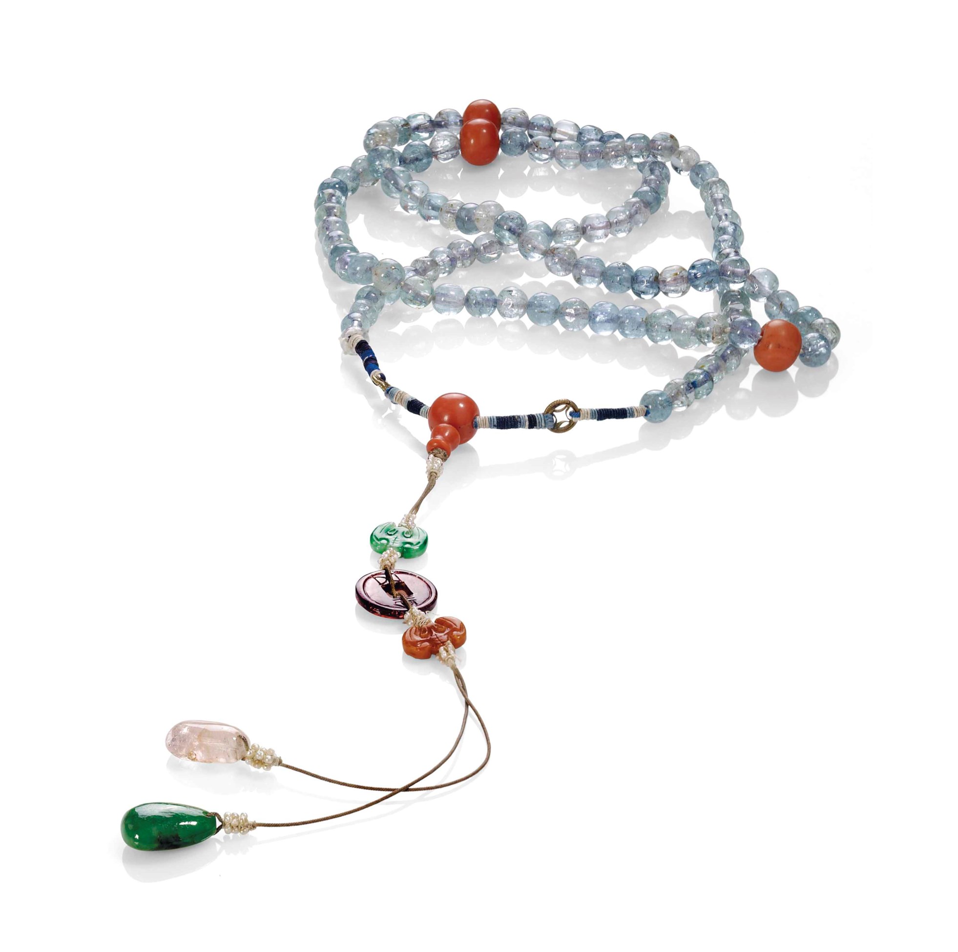 Collier EDWIN En Turquoise, Ambre Et Jade - Occasion, Style Ethnique Et Vintage