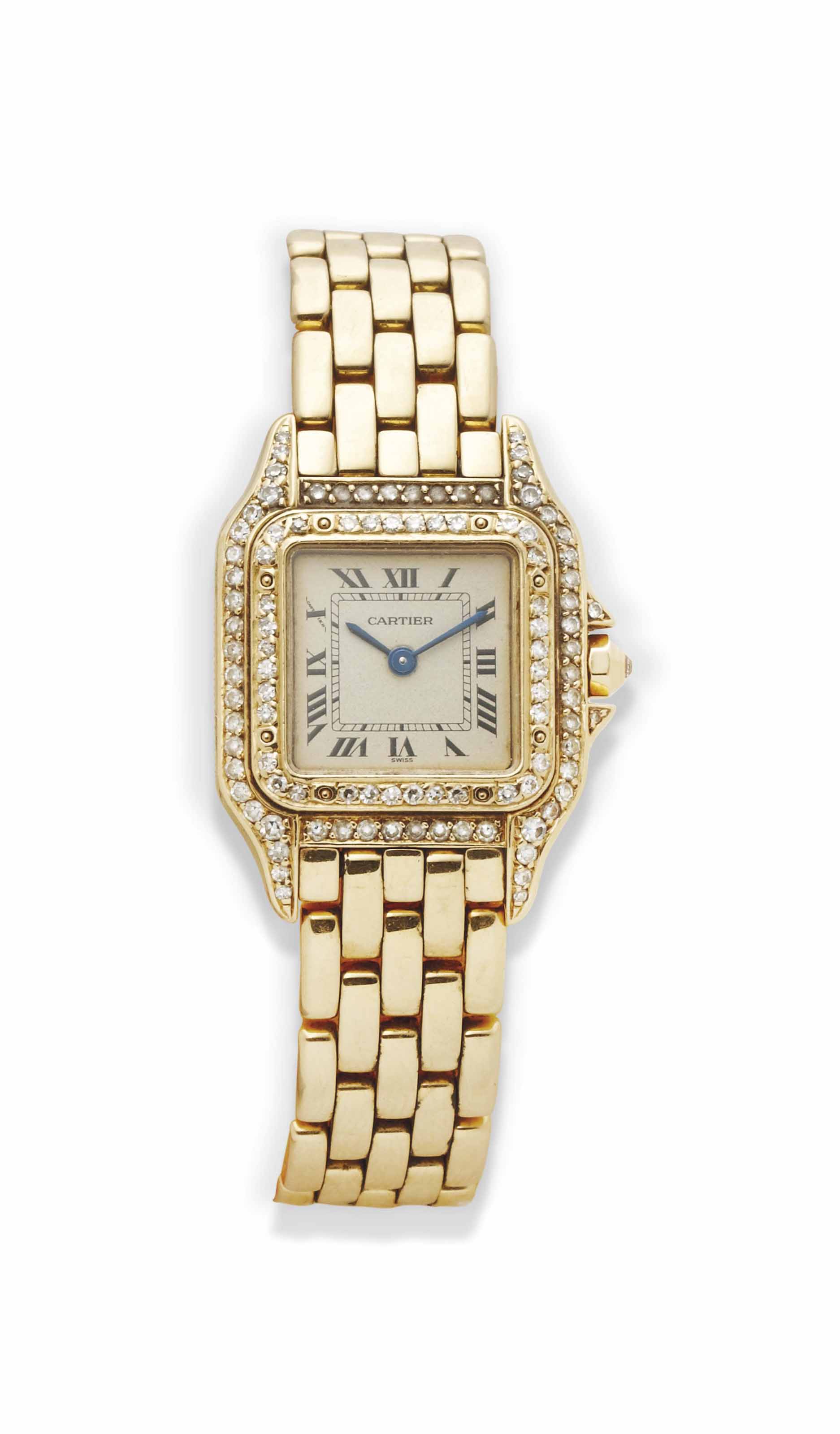 Montre cartier panthere clearance or et diamants