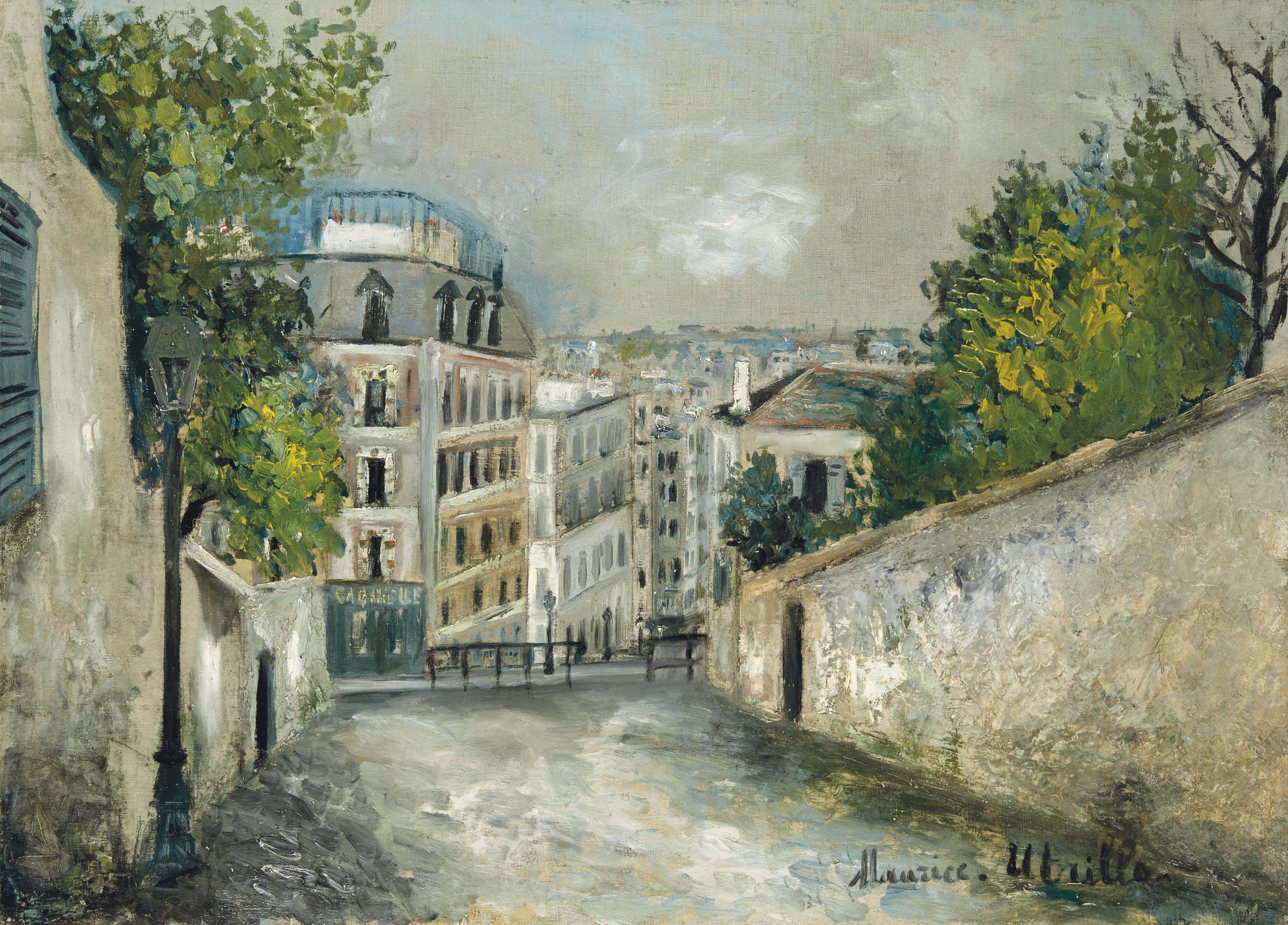 Maurice Utrillo (18831955) , Rue du MontCenis à Montmartre Christie's