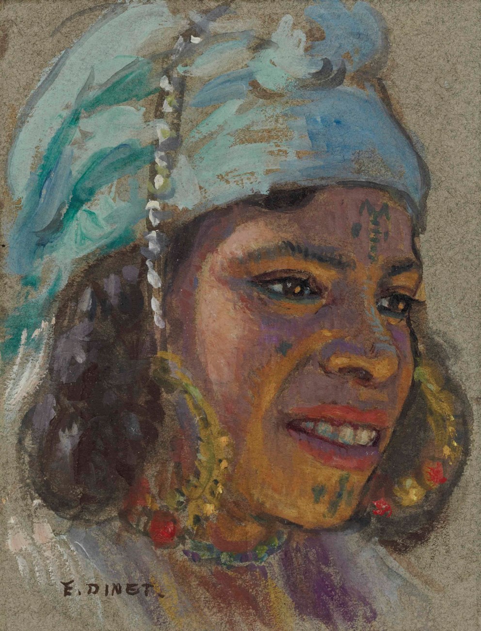 ETIENNE DINET (1861-1929) , Jeune fille | Christie's