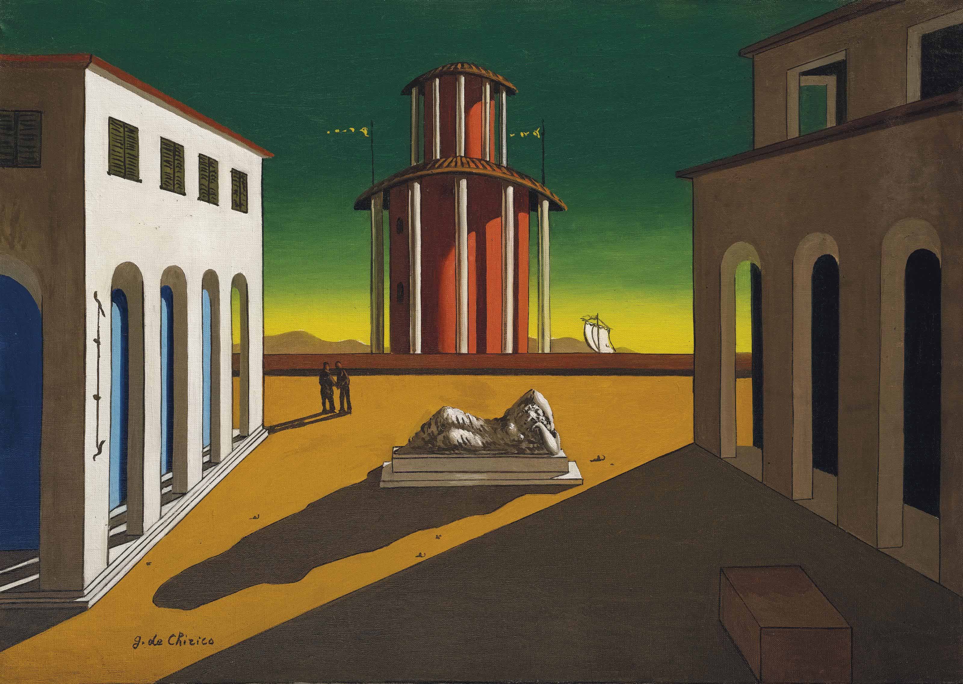 Giorgio de Chirico (1888-1978) | Piazza d'Italia | 20th Century ...