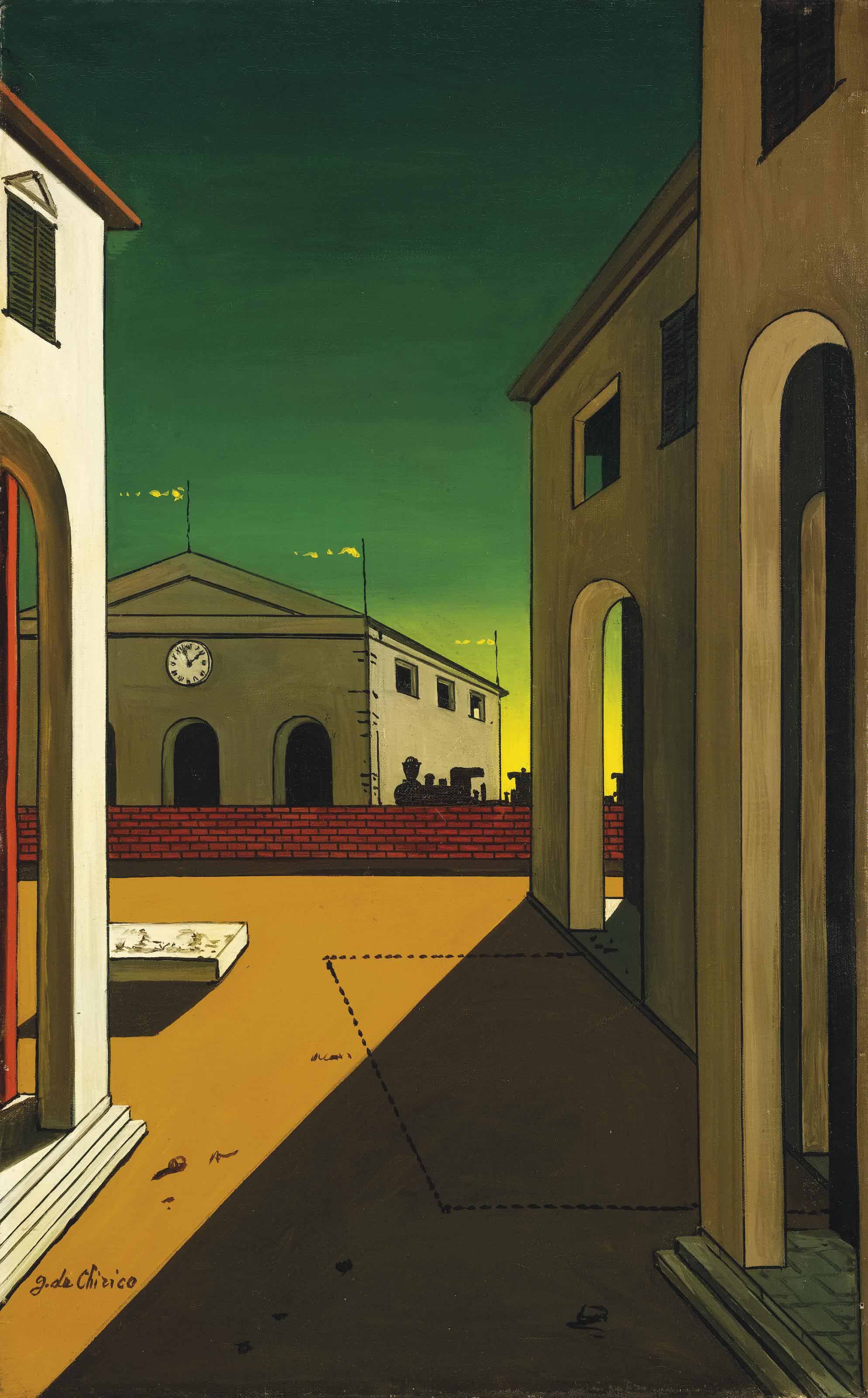 Piazza d'Italia con piedistallo vuoto 
