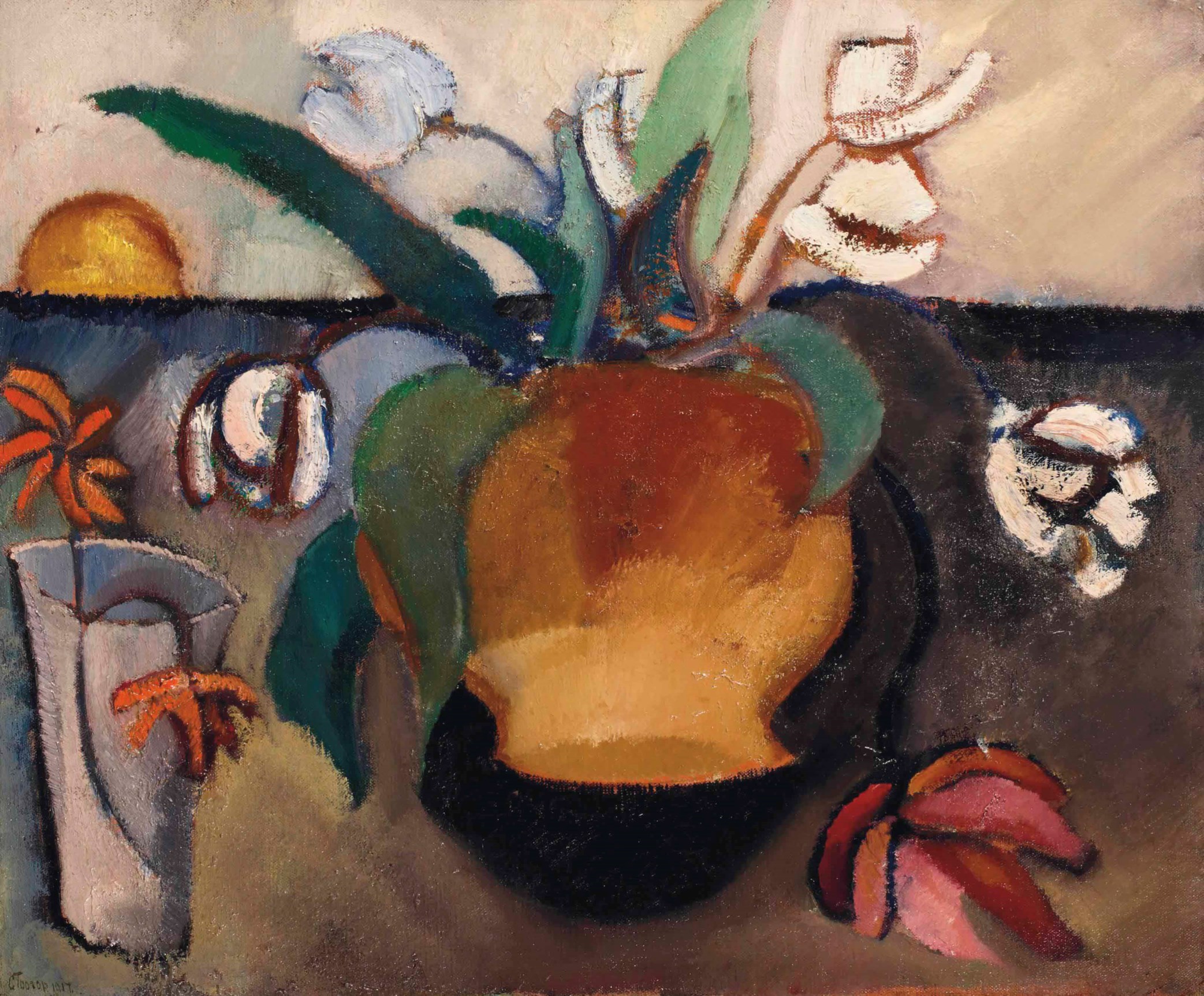 Charley Toorop (1891-1955) , Vaas met tulpen | Christie's