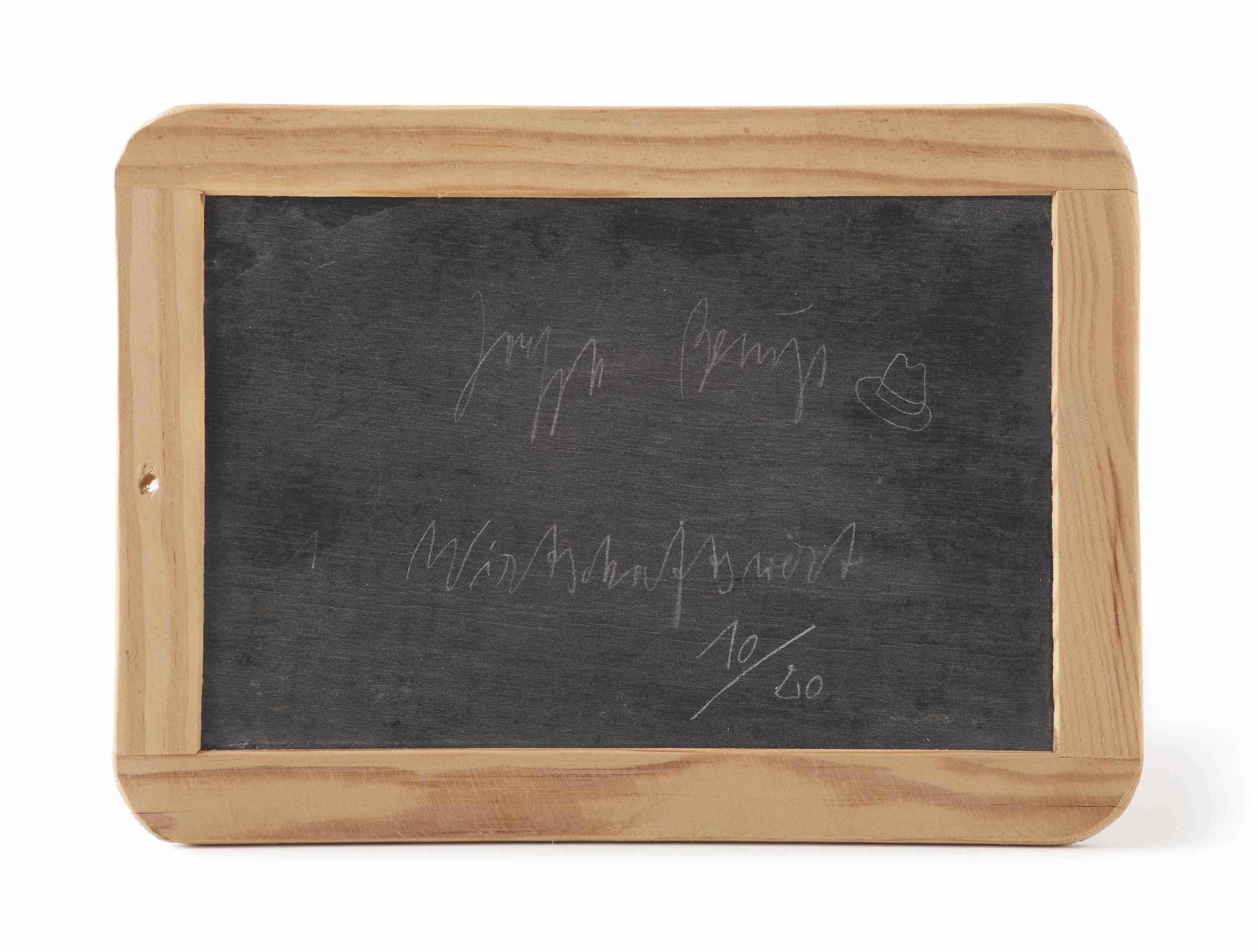 Joseph Beuys 1921 1986 Wirtschaftswert Schultafel S 446