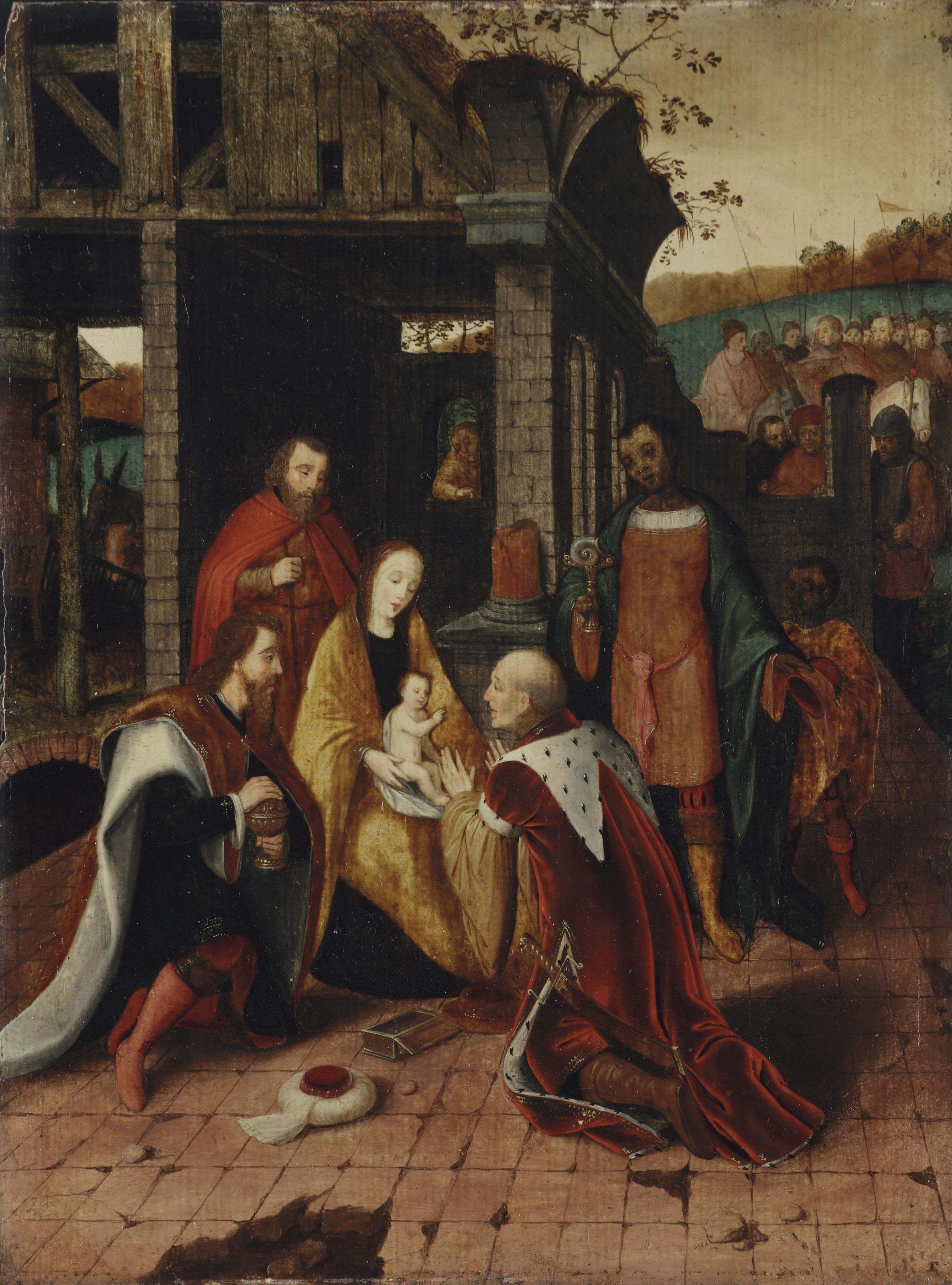 Antwerp School Late 16th Century The Adoration Of The Magi