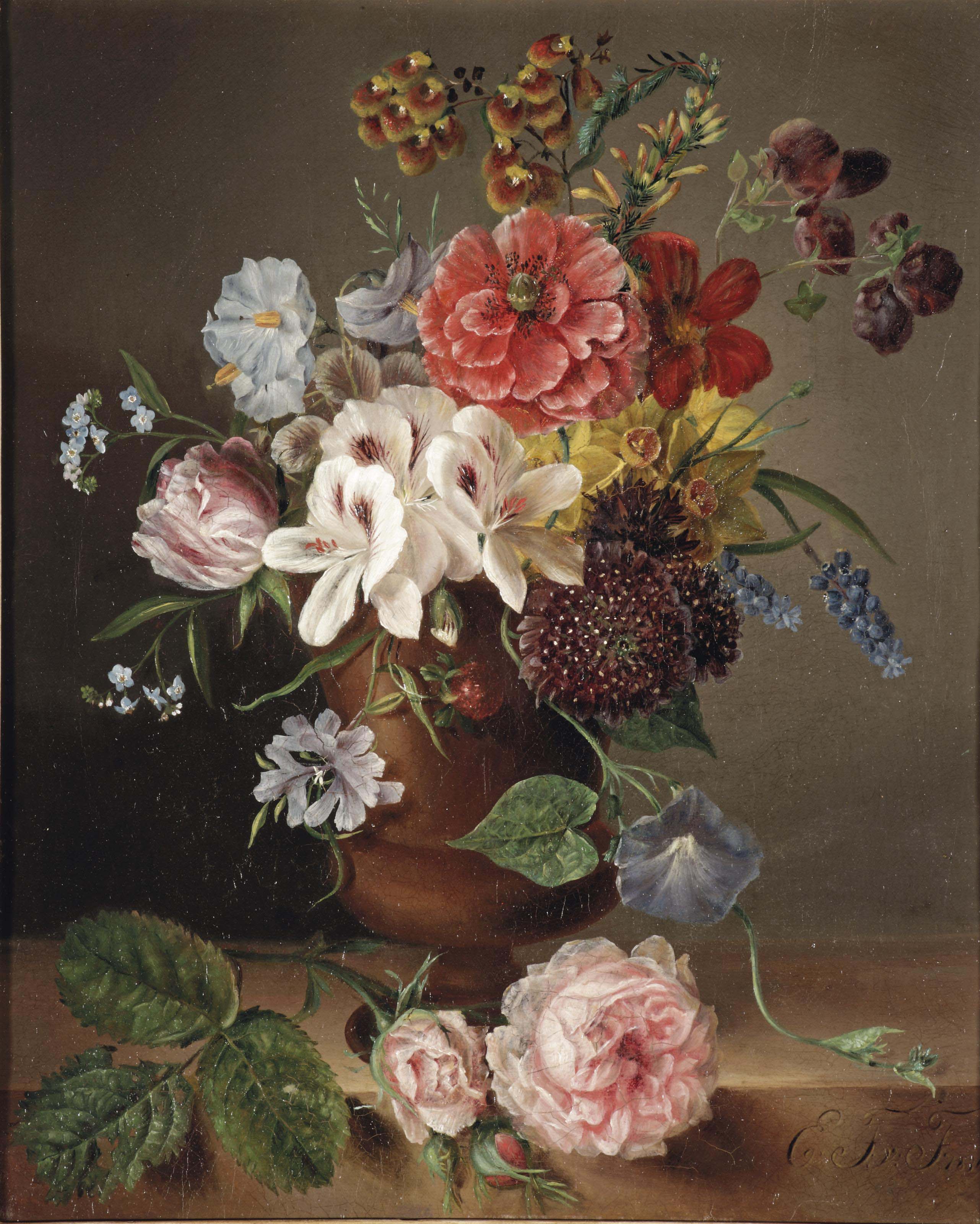 Картина приношение флоре жан франсуа ван даль