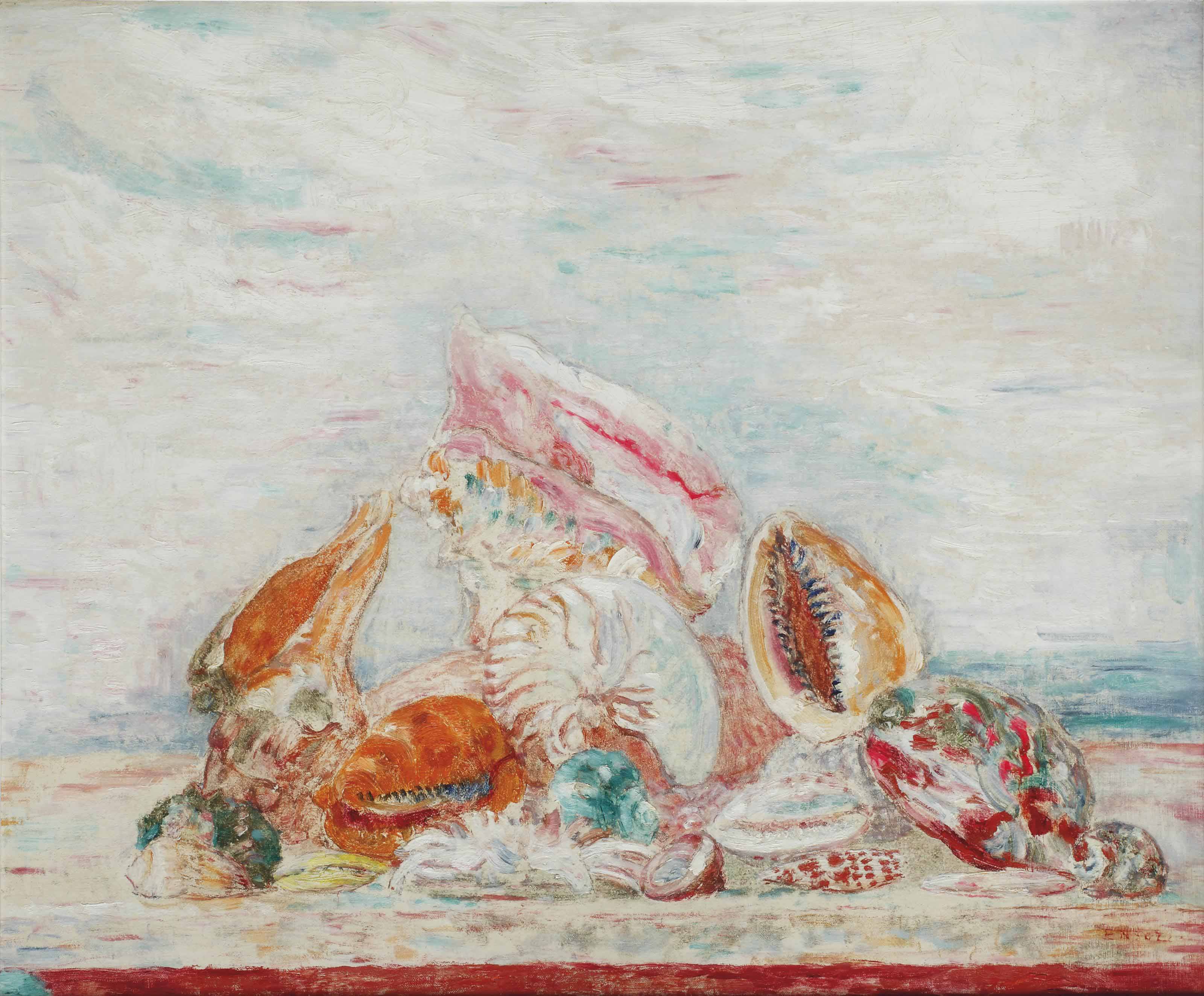 Ensor、NATURE MORTE AVEC EVENTAILE Ensor、NATURE MORTE AVEC