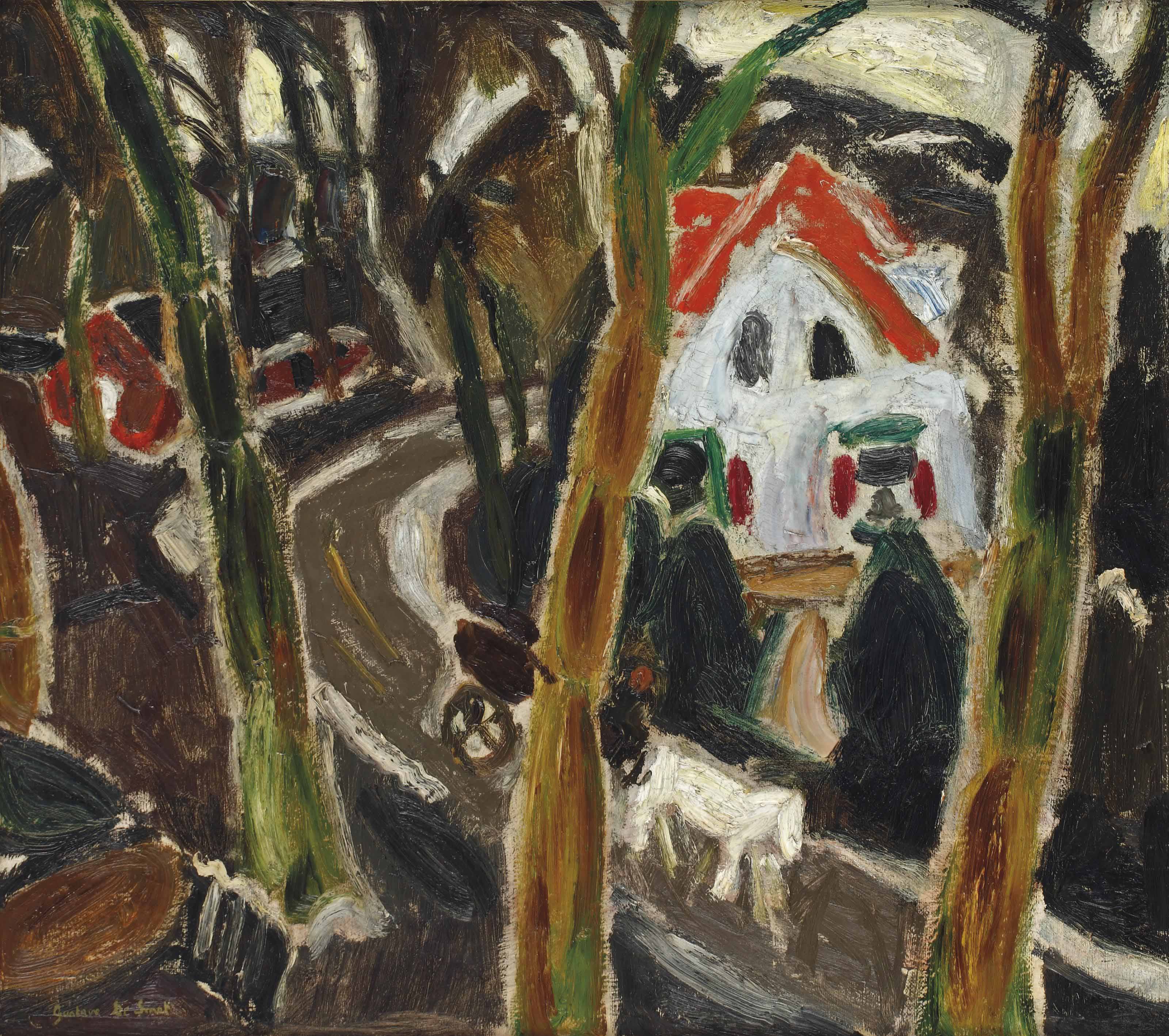 Gustave De Smet (18771943) , Village road Christie's