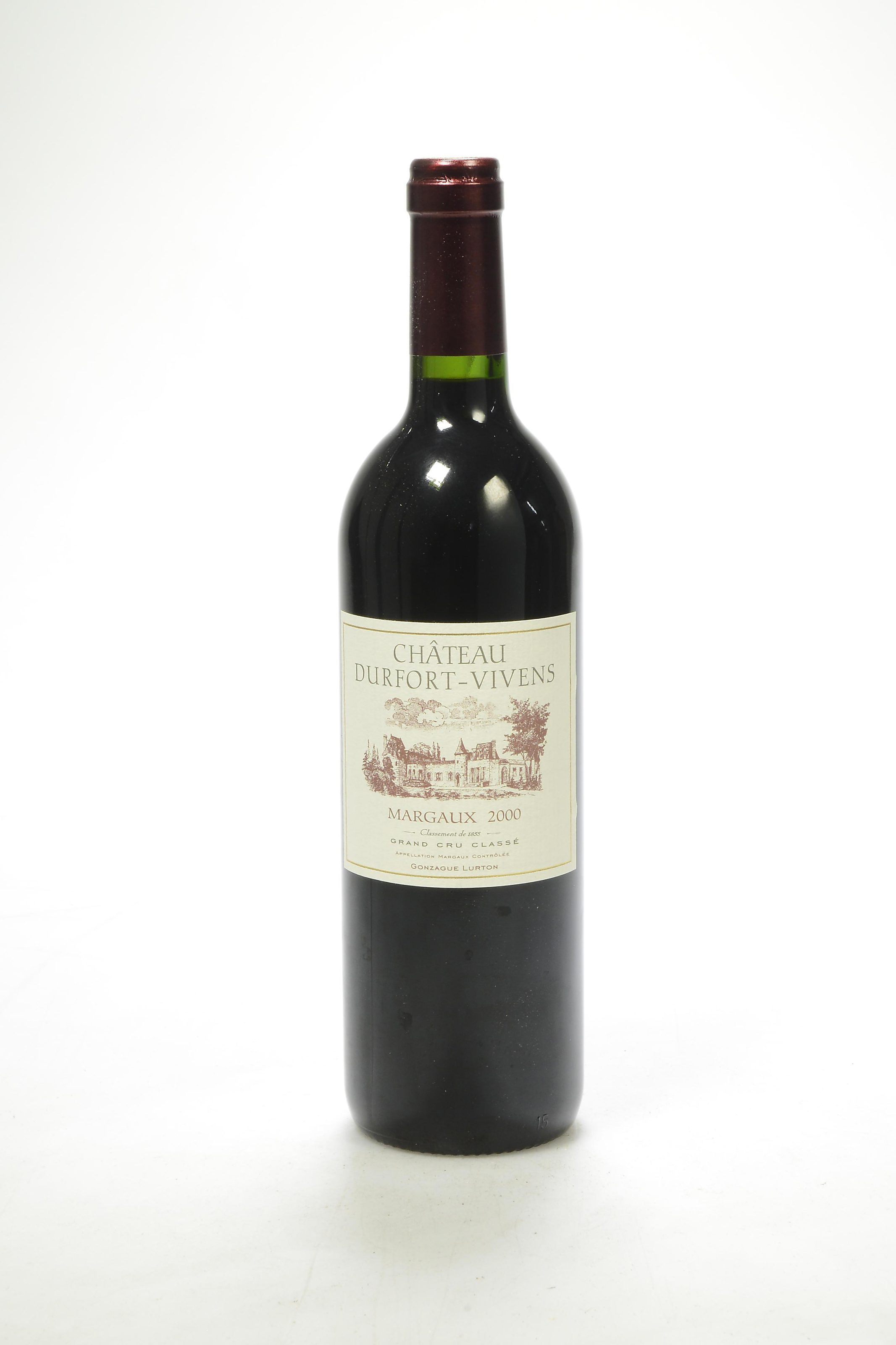 CHATEAU DURFORT-VIVENS 2000 (MARGAUX) シャトー・デュルフォール・ヴィヴァン 750ml 赤ワイン 2000 Chateau Durfort-Vivens, Margaux, France | prices, reviews