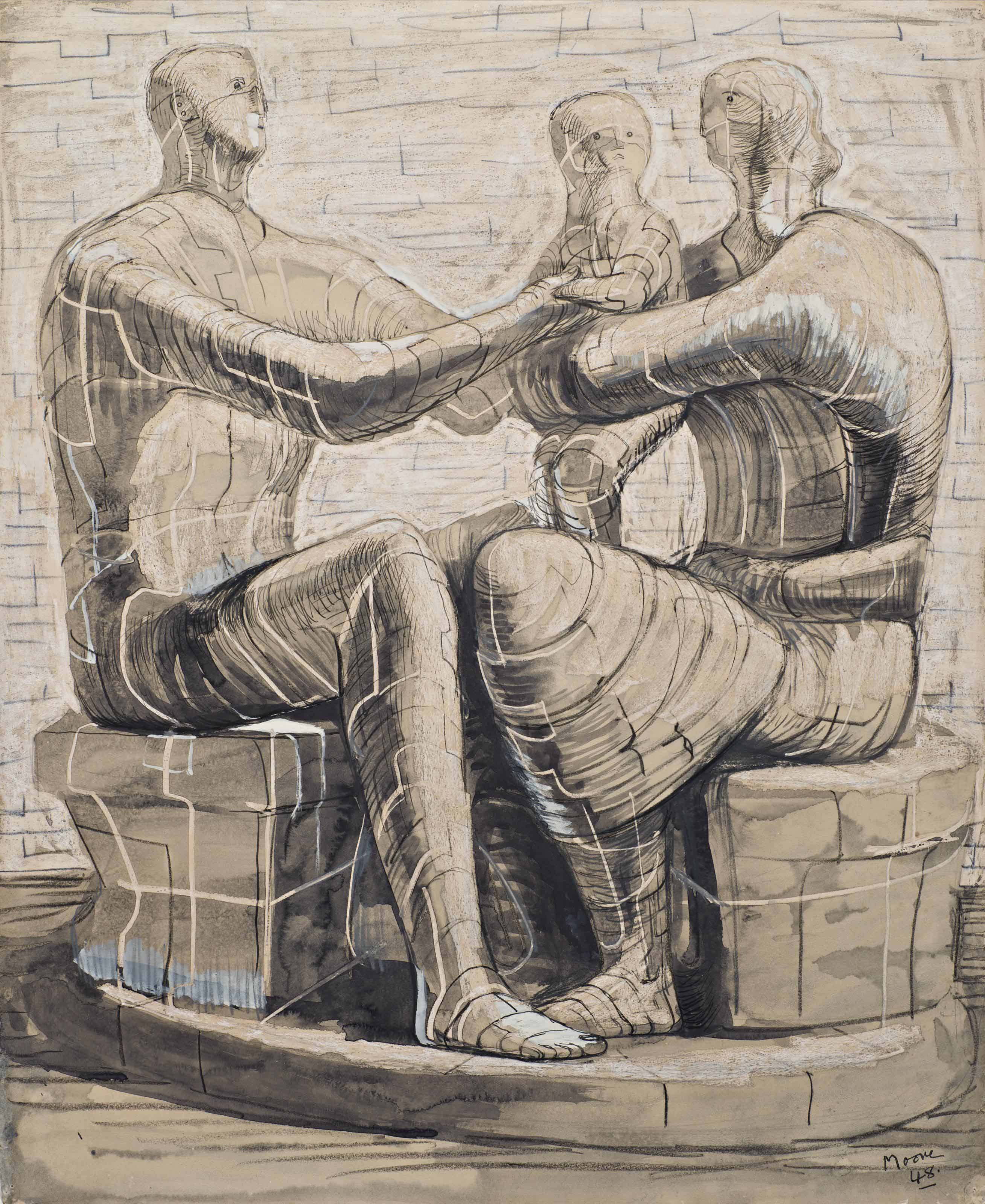 Henry Moore (1898-1986), Family Group | Christie's