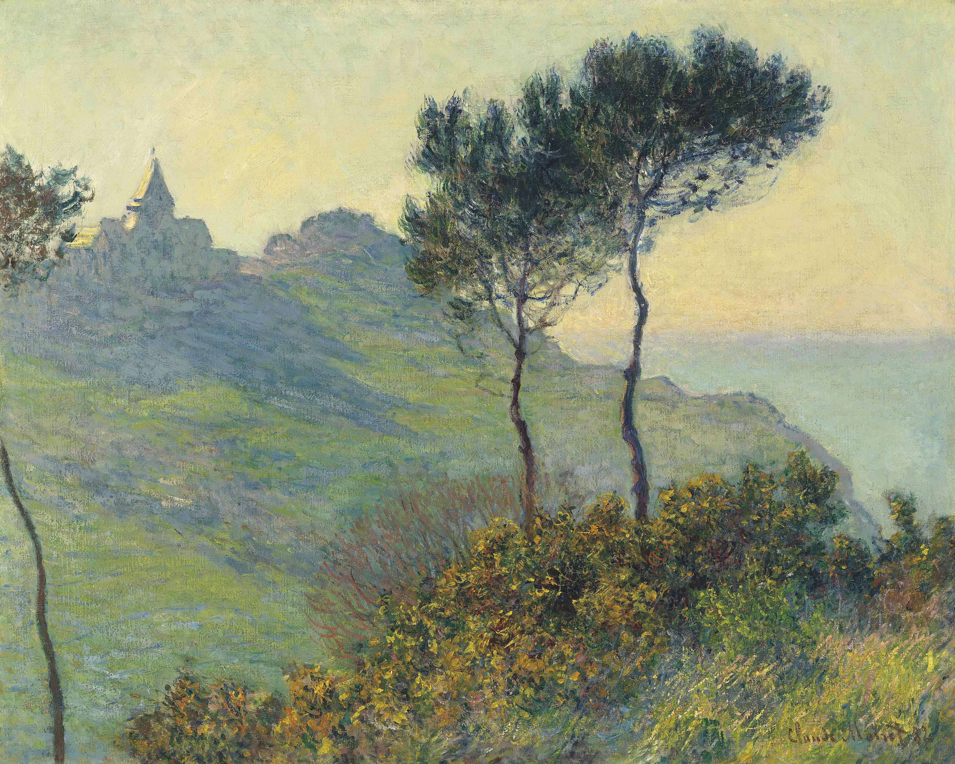Claude Monet (1840-1926) | L'Église de Varengeville, soleil couchant | late  19th Century, Paintings | Christie's