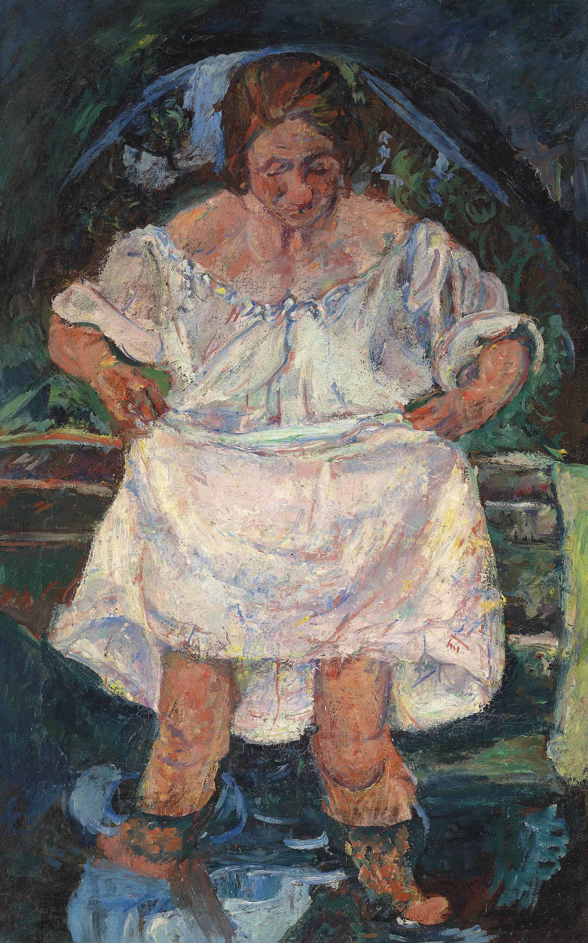 Chaïm Soutine (18931943) , La femme entrant dans l'eau Christie's
