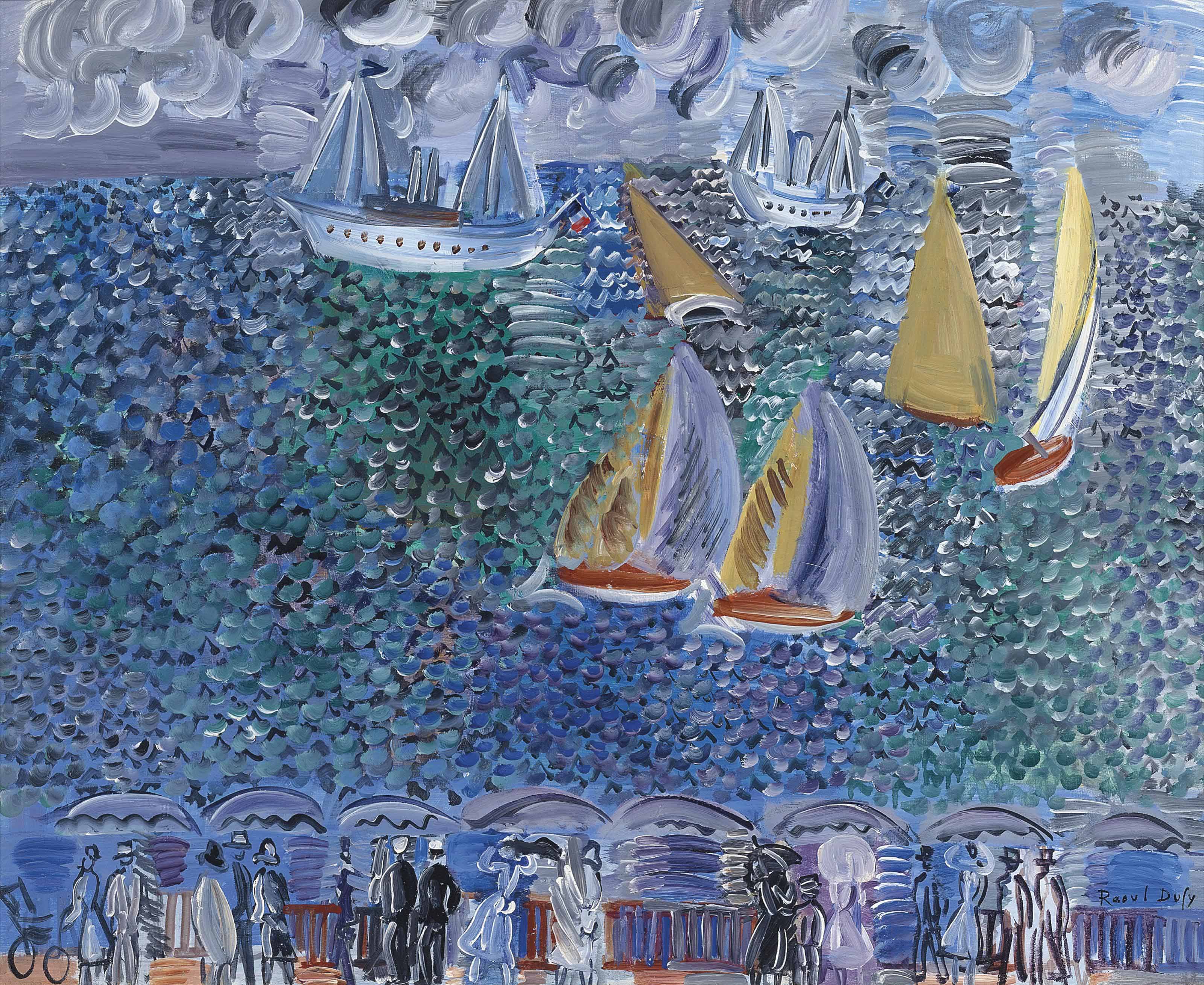 Raoul Dufy (18771953) , La promenade au bord de la mer Christie's