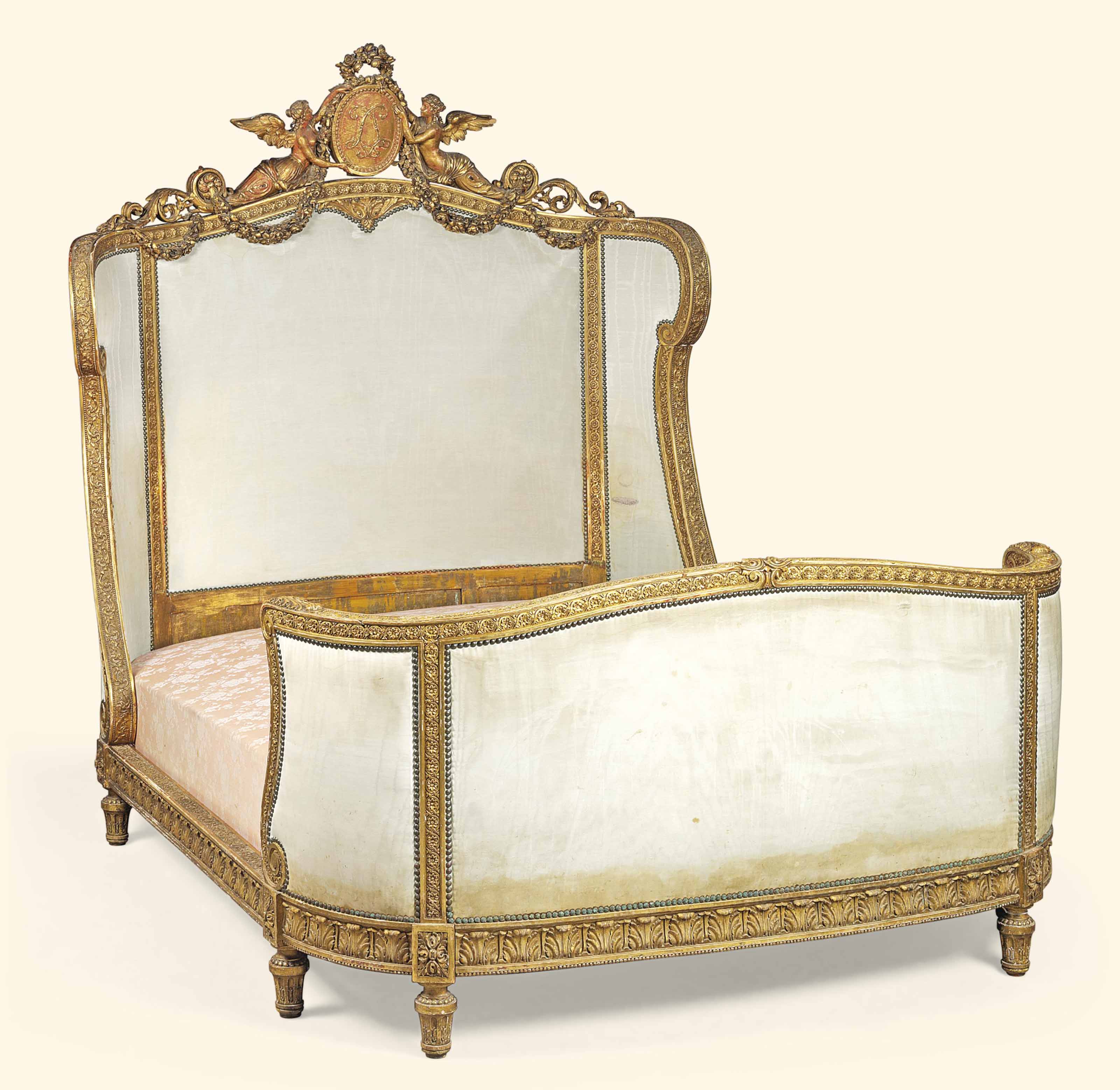 A FRENCH GILTWOOD BED , OF LOUIS XVI STYLE, LATE 19TH CENTURY Christie's