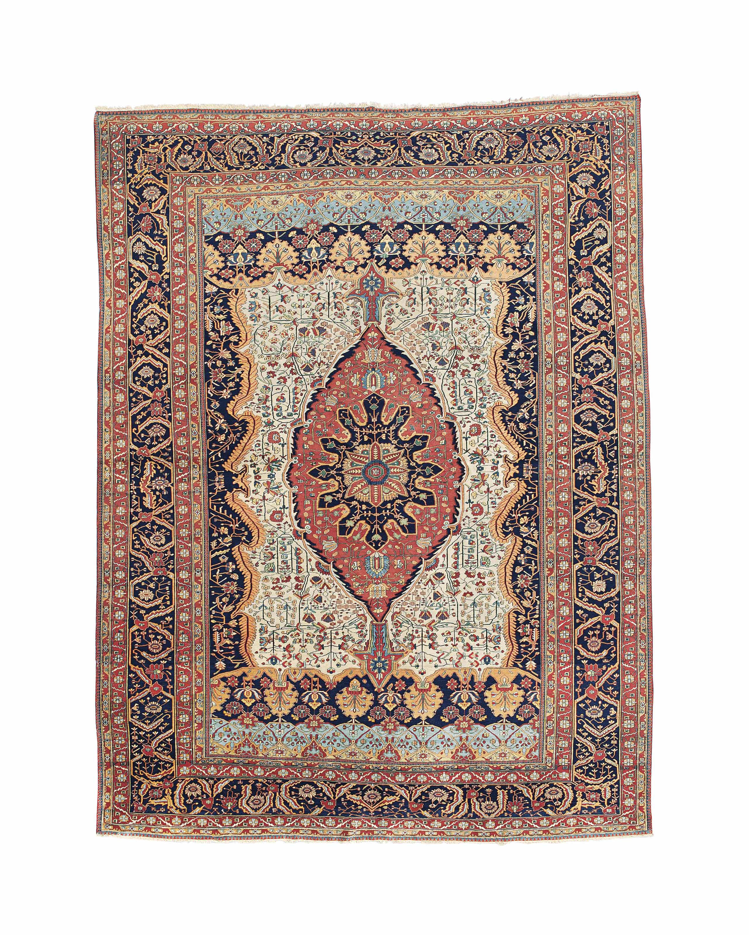 A KASHAN 'MOHTASHAM' CARPET , CENTRAL PERSIA, CIRCA 1890 | Christie's
