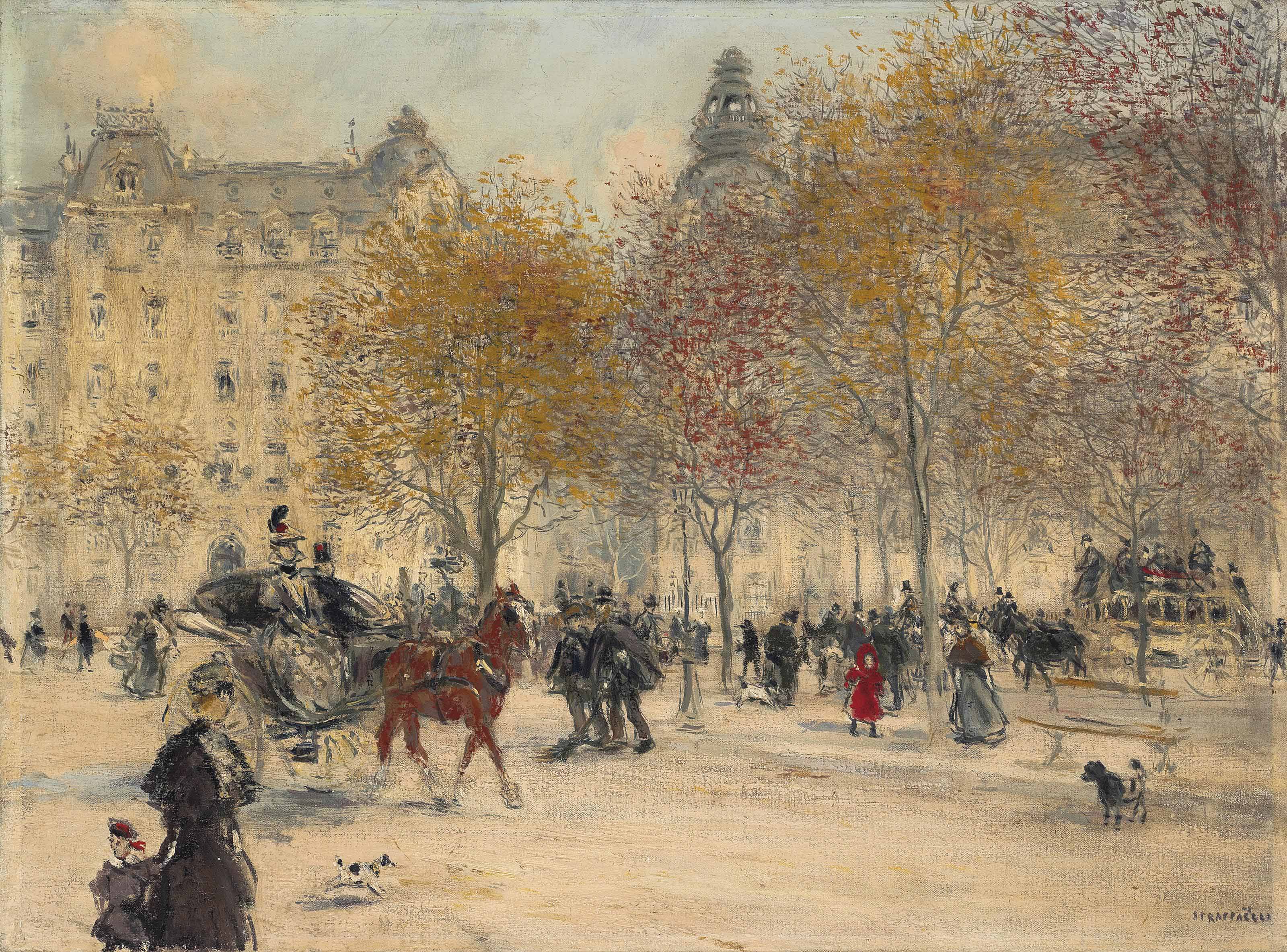 JeanFrançois Raffaëlli (French, 18501924) , Autumn in Paris Christie's