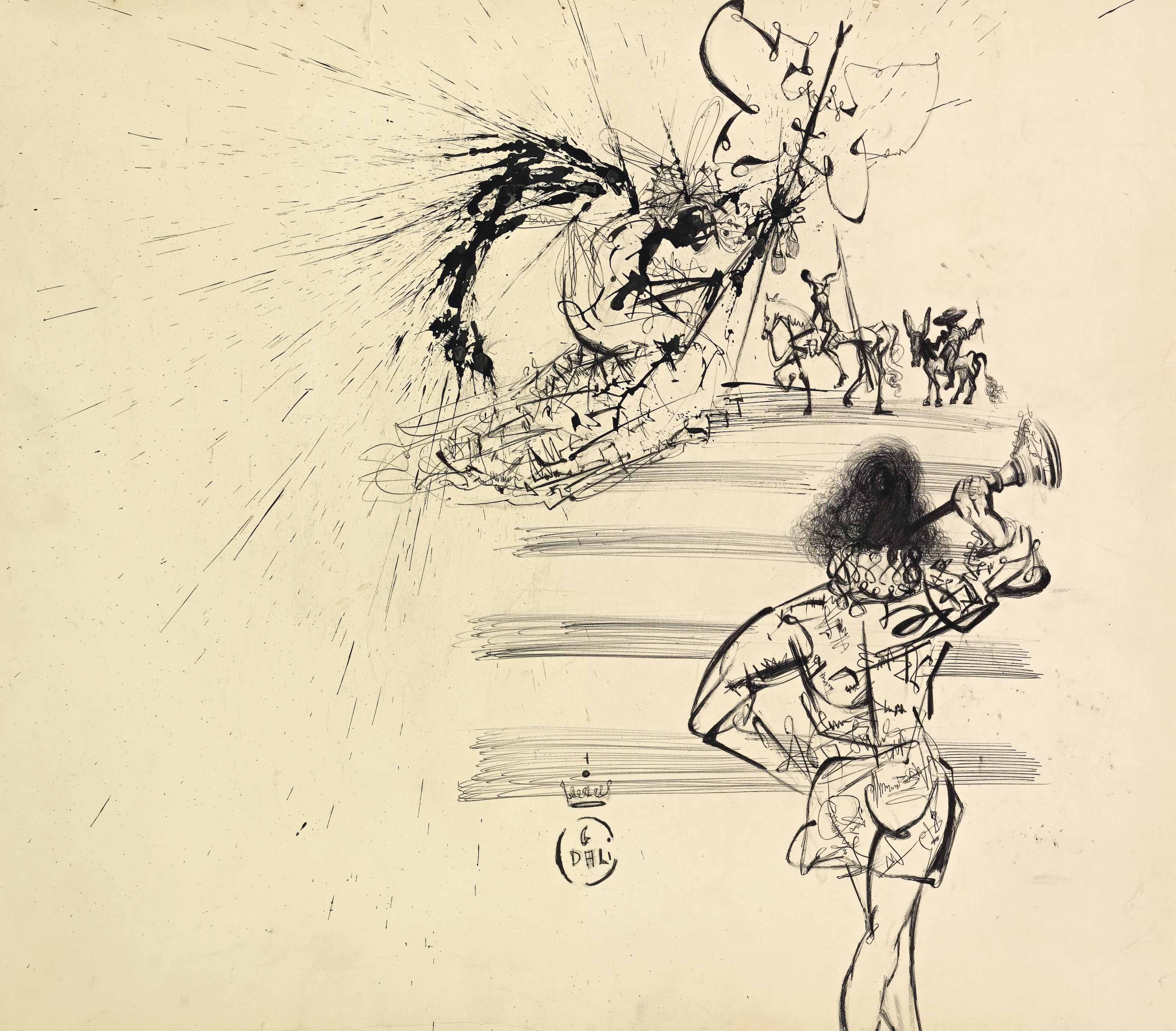 Мир нарисовал дали. Сальвадор дали скетч. Сальвадор дали скетч. Сальвадор дали иллюстрации к дон кихоту. Марк хенсон mark henson художник.