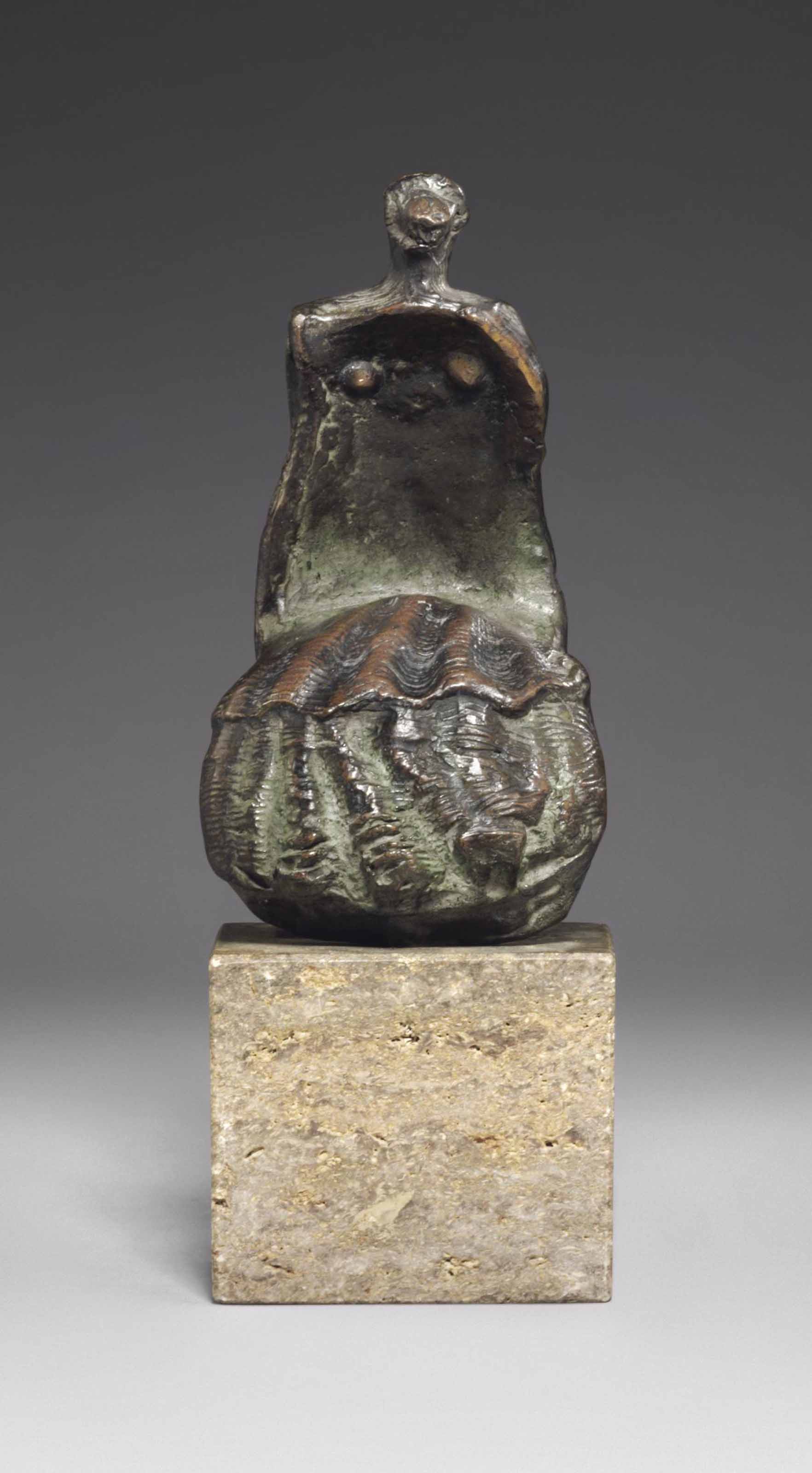 Seated Woman: Shell Skirt
