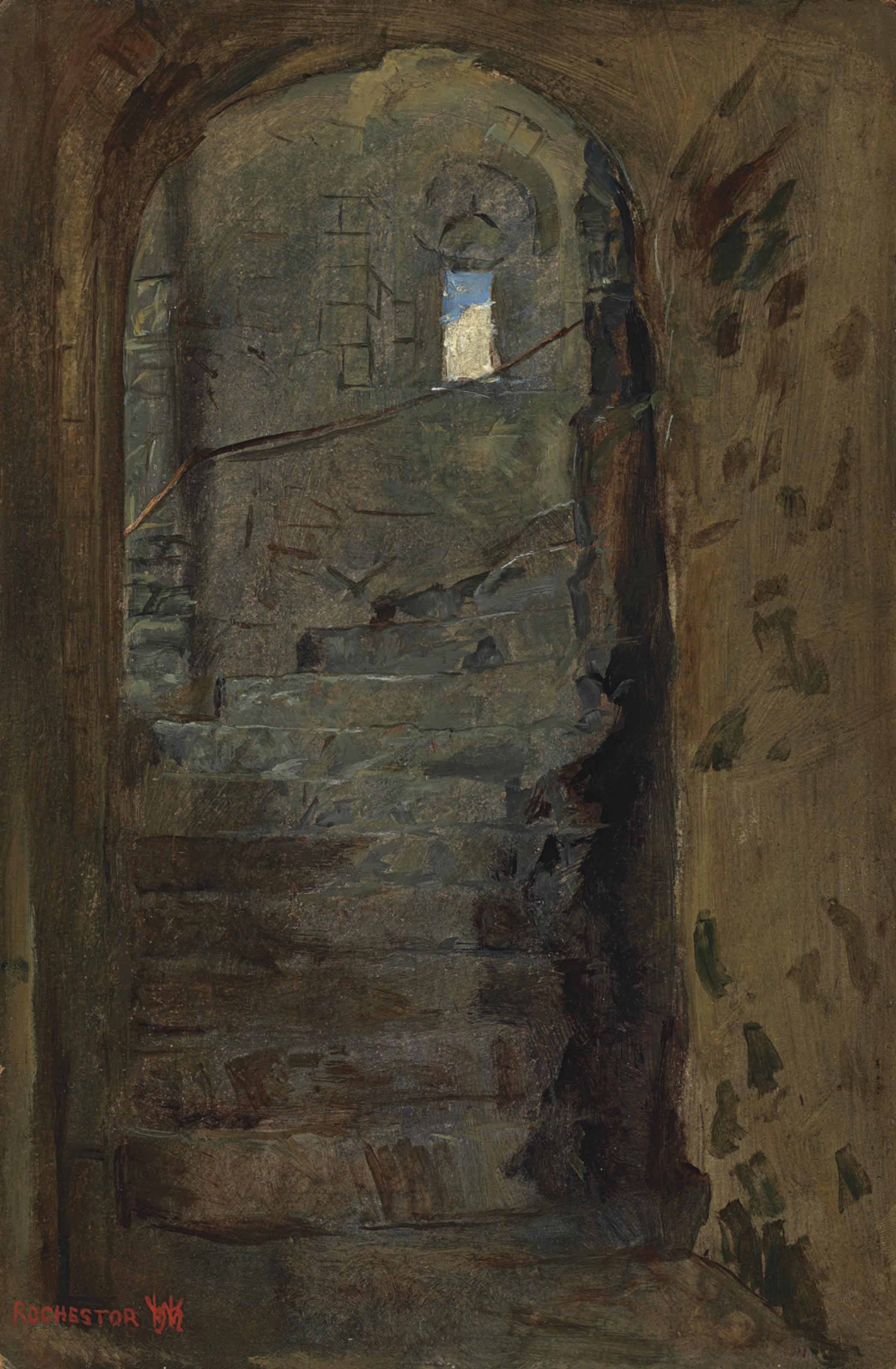 William Holman Hunt O M R W S 1827 1910 A Staircase At