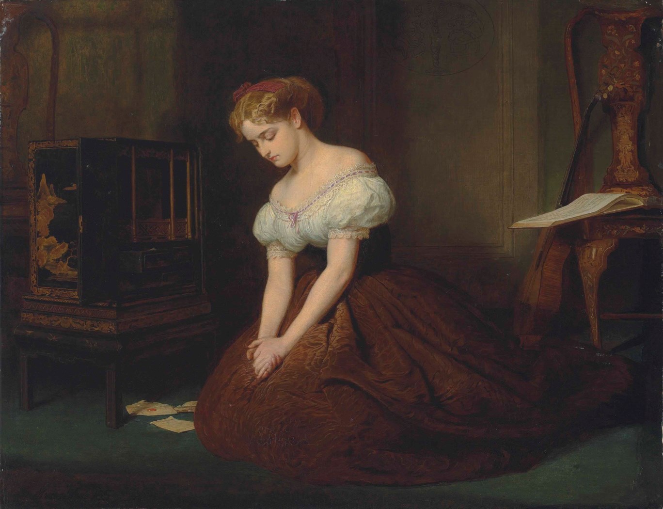 Marcus Stone, R.A. (1840-1921), The Old Letters