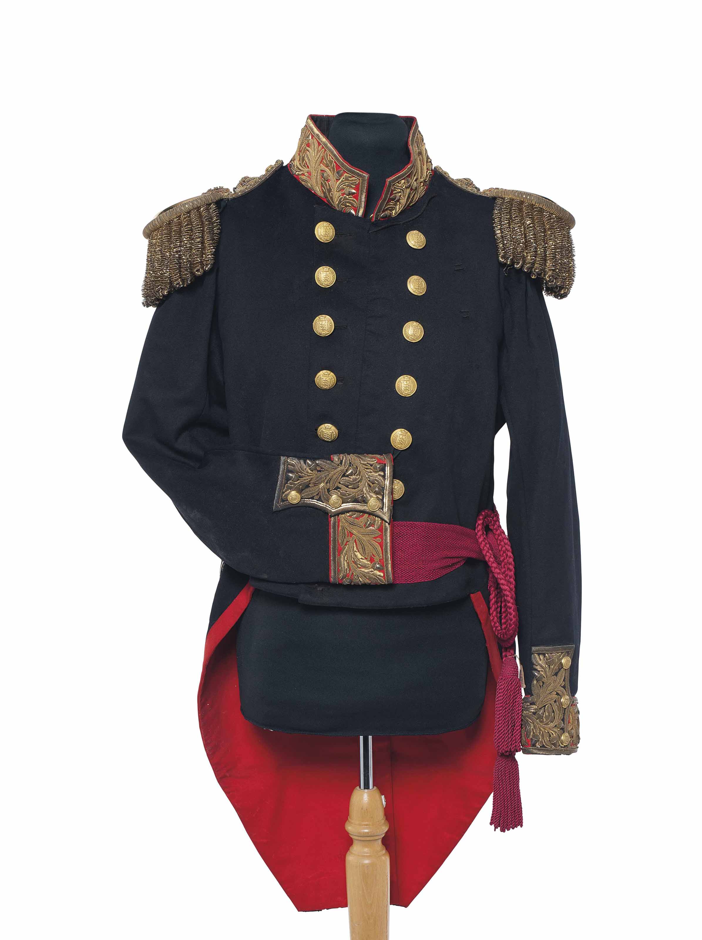 THE PRINCIPLE ELEMENTS OF LORD FITZROY SOMERSET'S DRESS UNIFORM AS