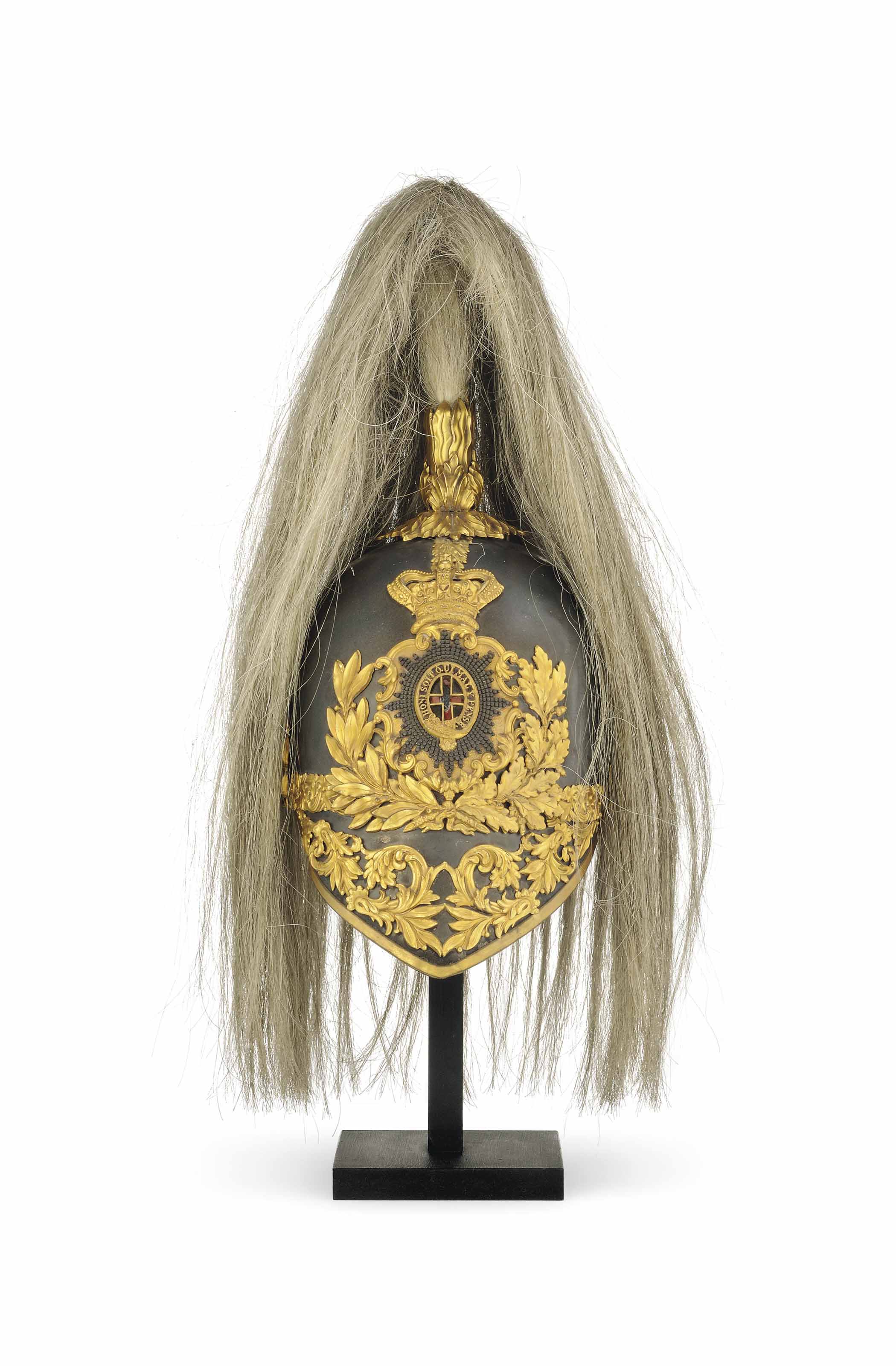 A BRITISH LIFE GUARDS 'ALBERT PATTERN' OFFICER'S HELMET , MID19TH