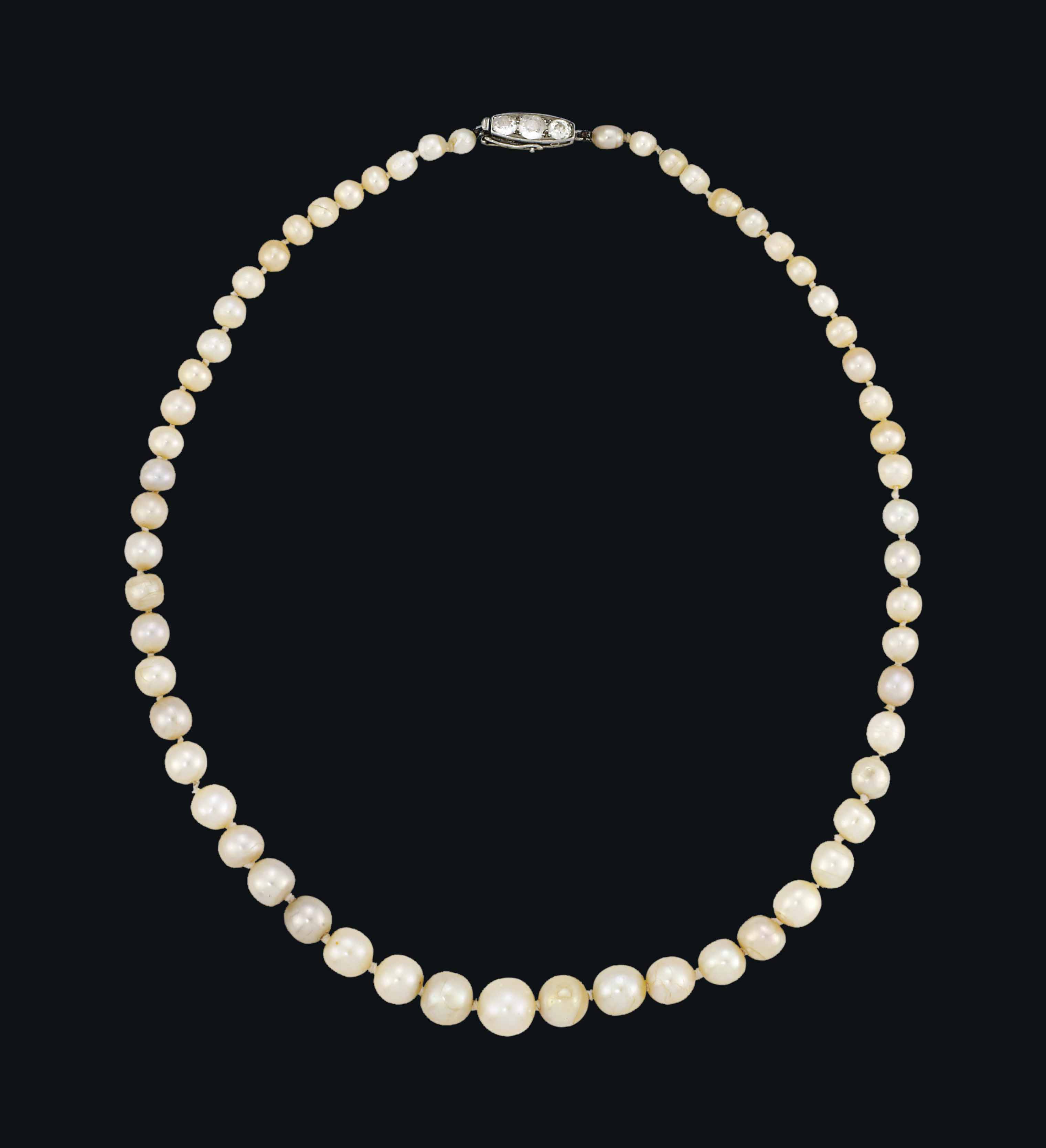 A NATURAL PEARL NECKLACE Christie's
