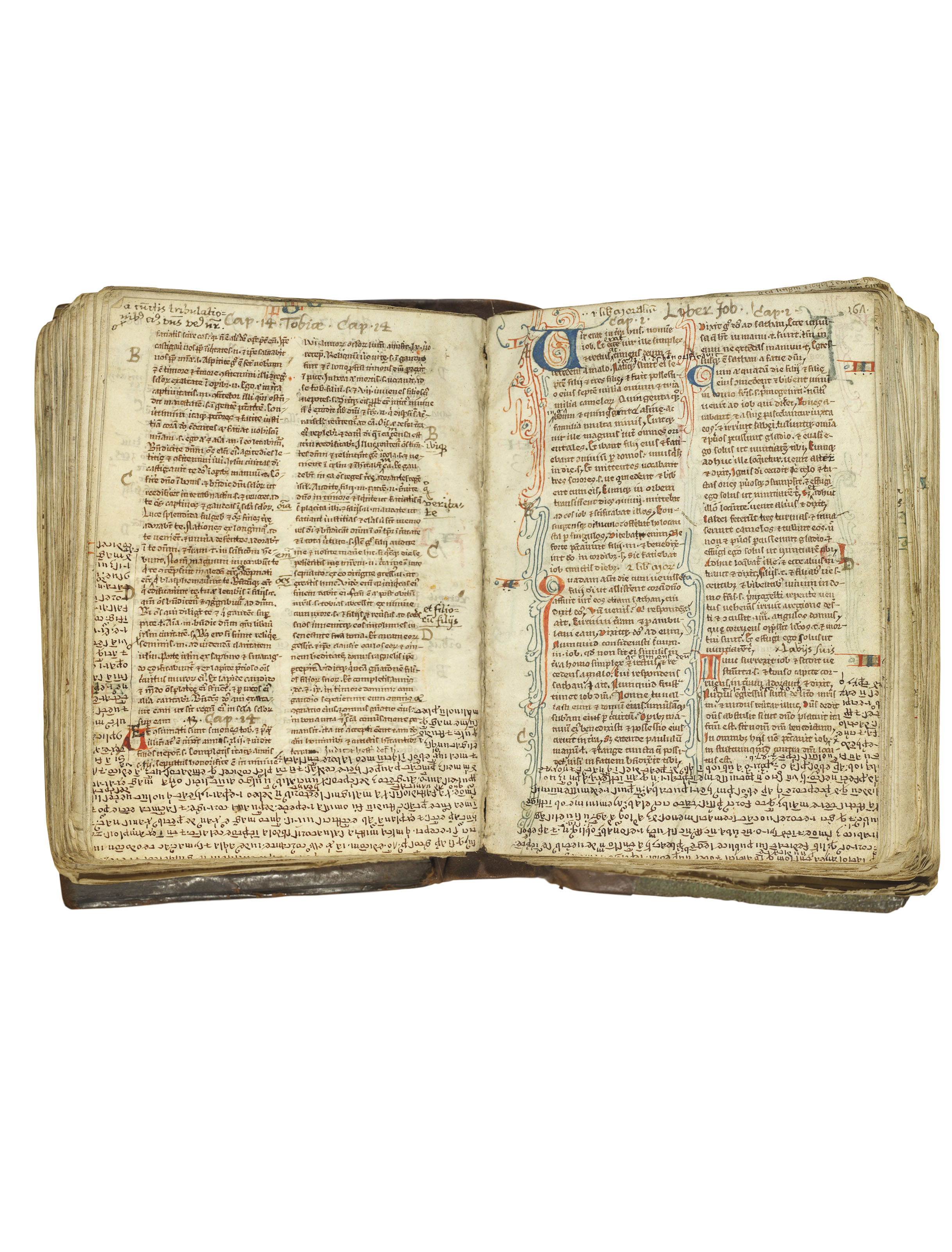 BIBLE, with Prologues, in Latin, DECORATED MANUSCRIPT ON VELLUM