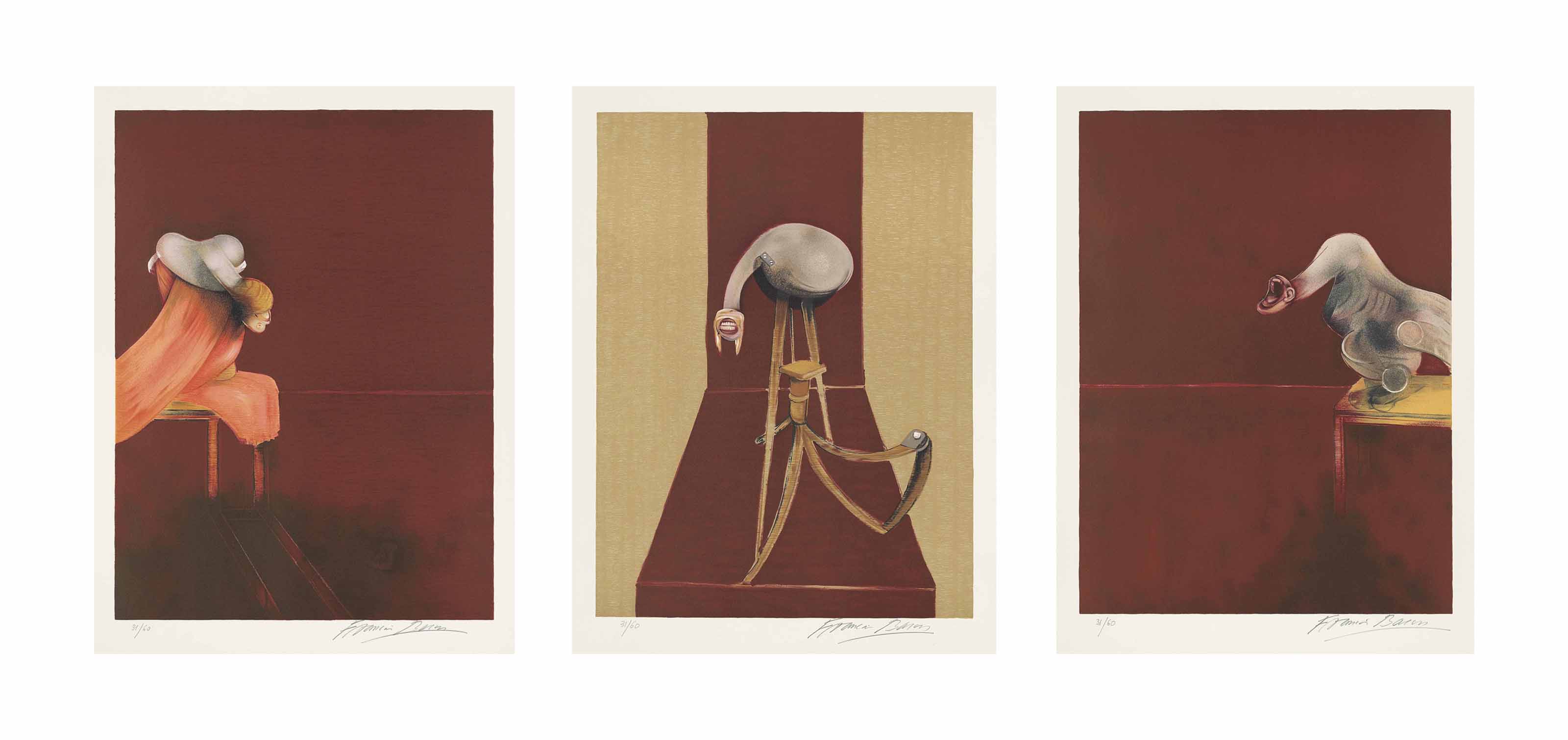 francis bacon paintings triptych