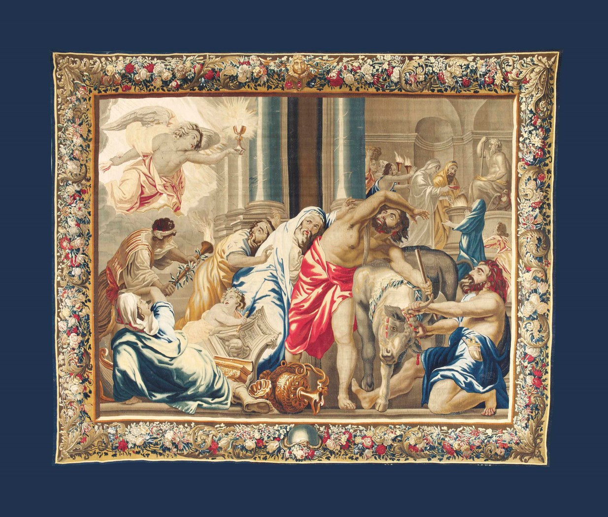 A FLEMISH BIBLICAL TAPESTRY, BRUSSELS, THIRD QUARTER 17TH CENTURY, BY